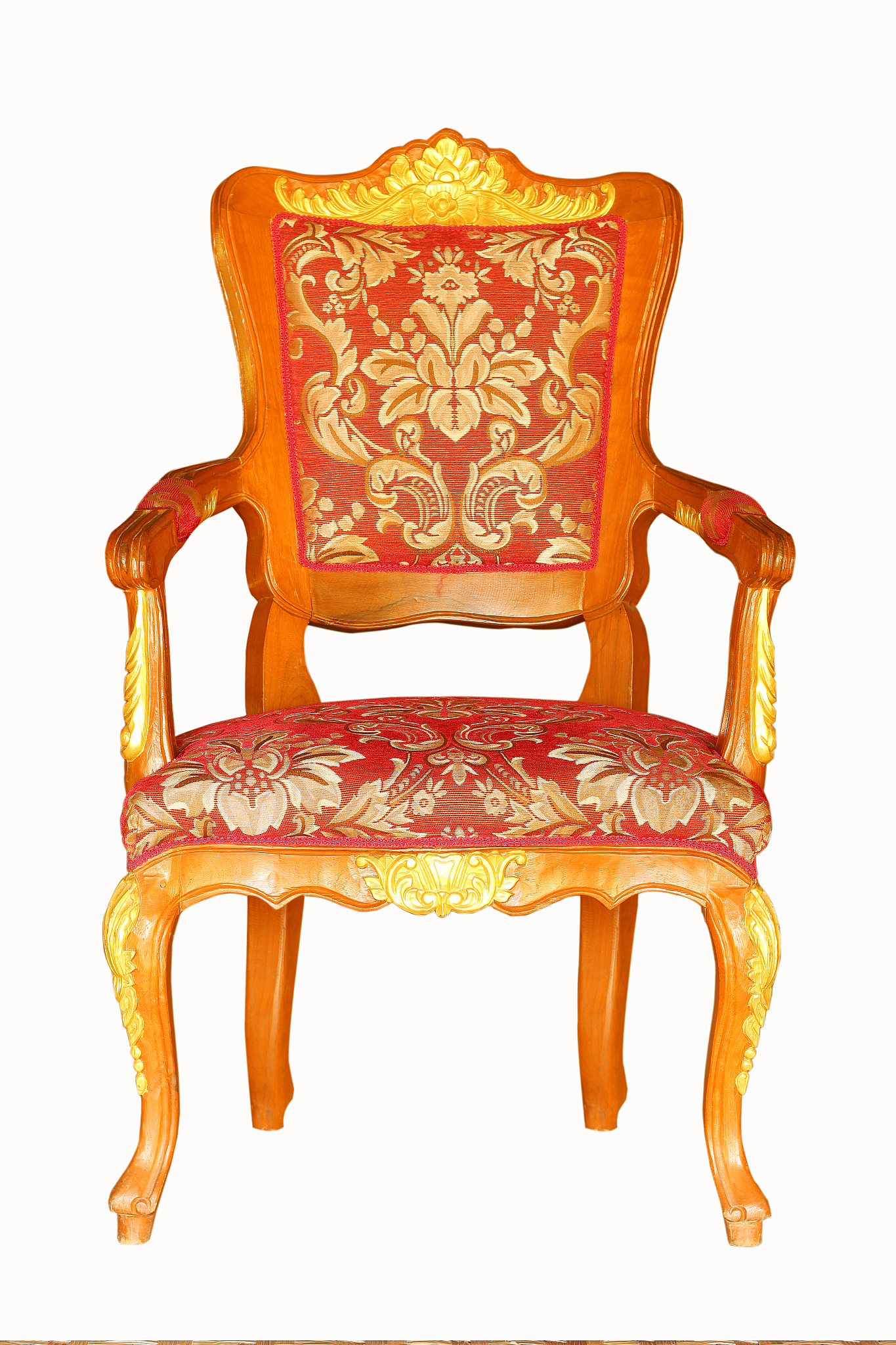 vintage chair isolated on white background