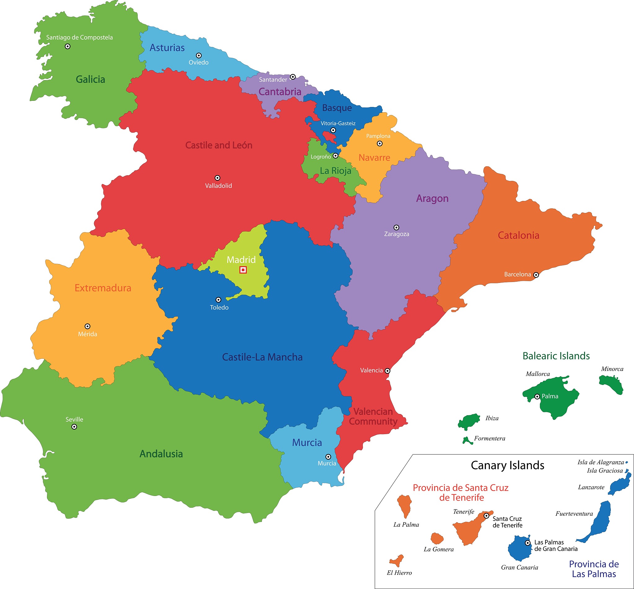 spain map