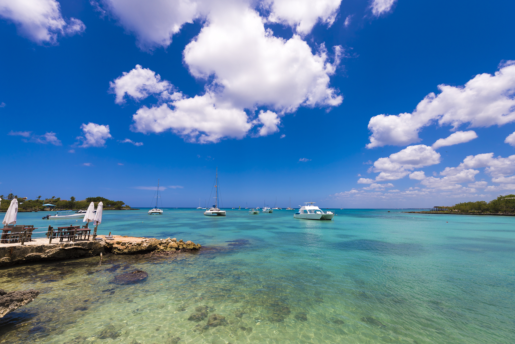 view of the bay in bayahibe