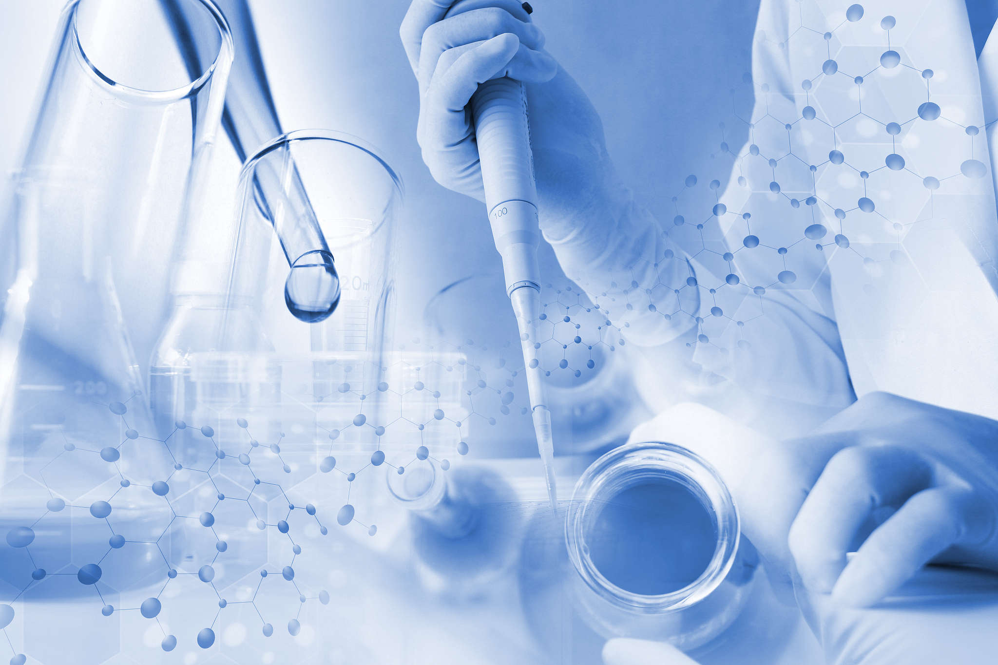 image of research worker at the lab