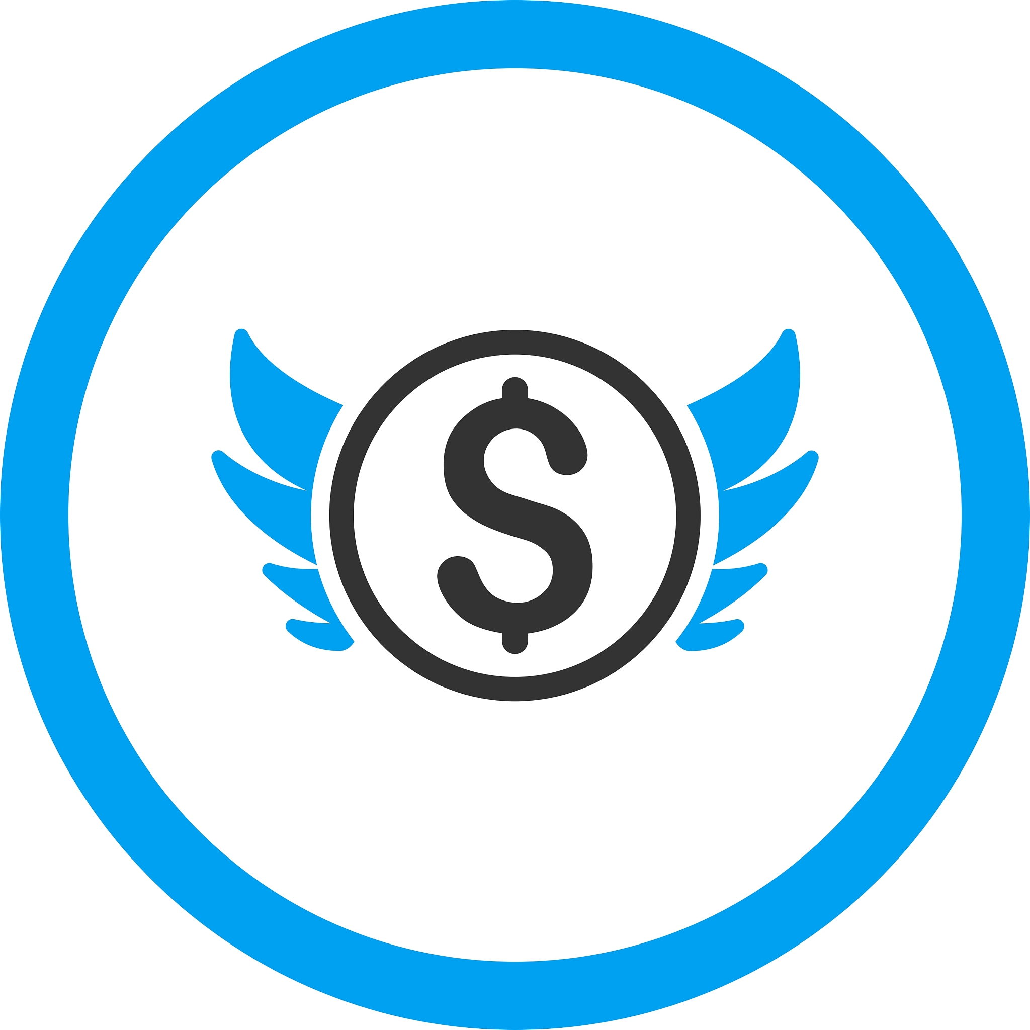 angel investment rounded icon