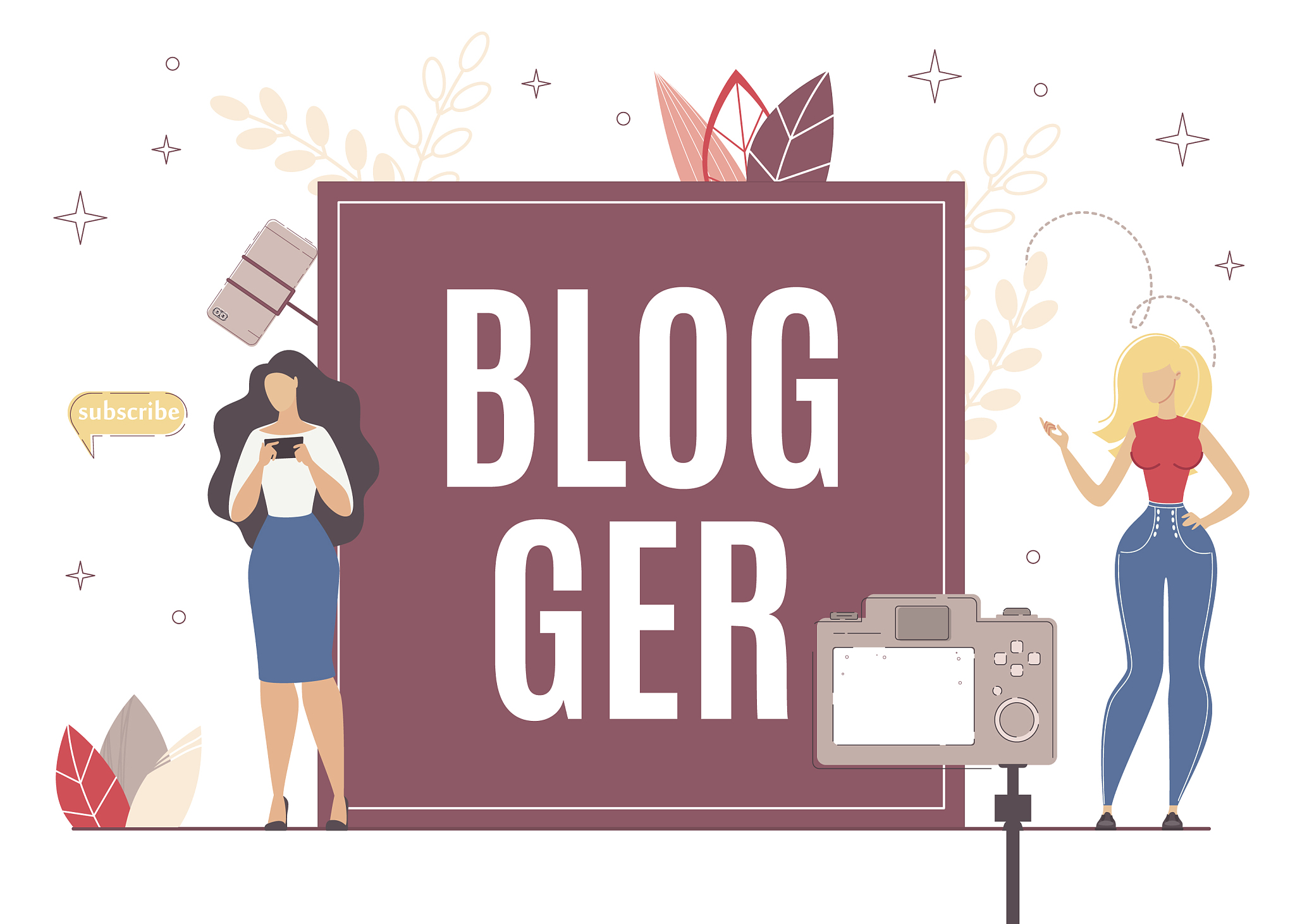 blogger appearance for different subscriber type