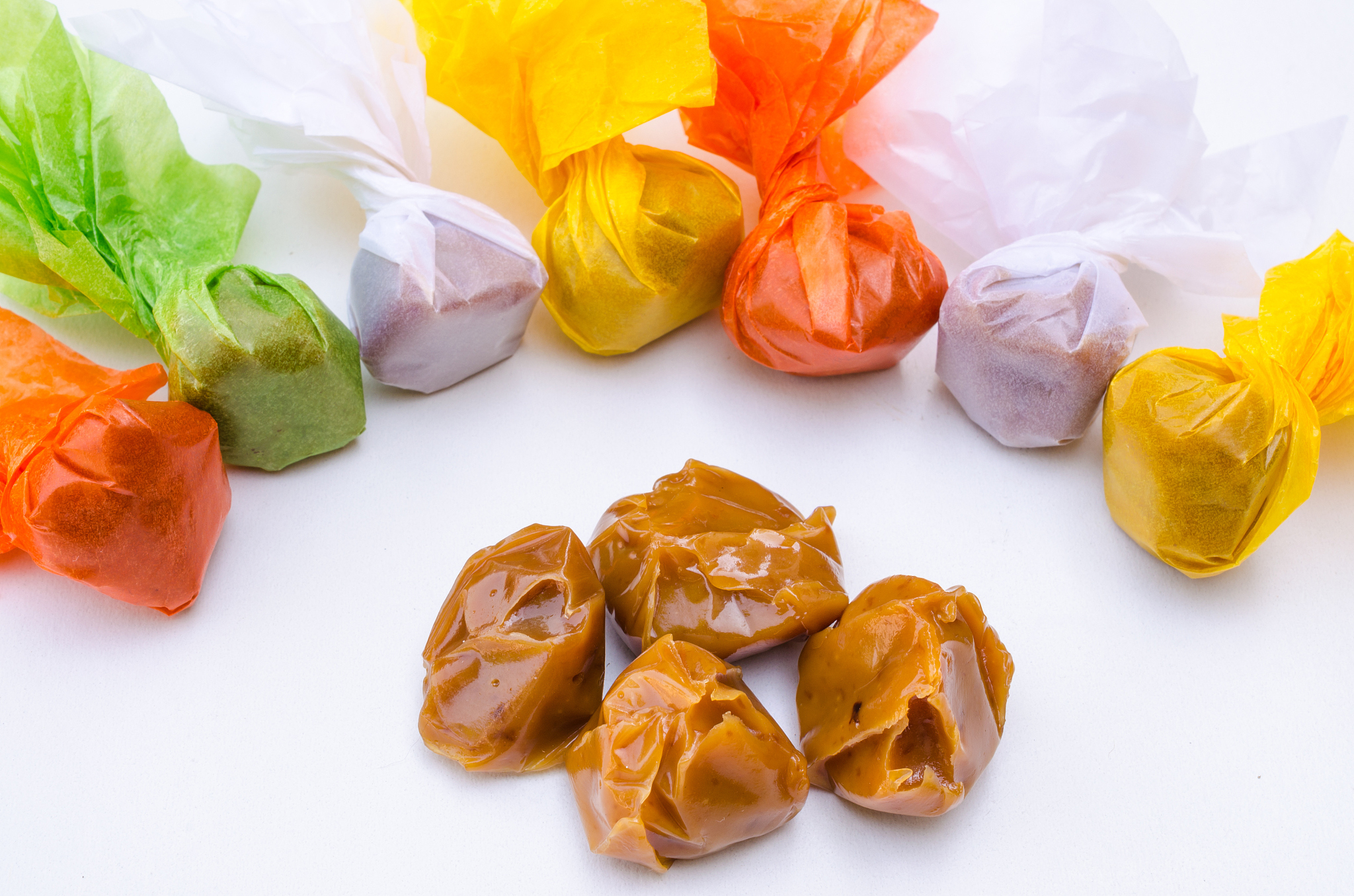 high angle view of food against white background
