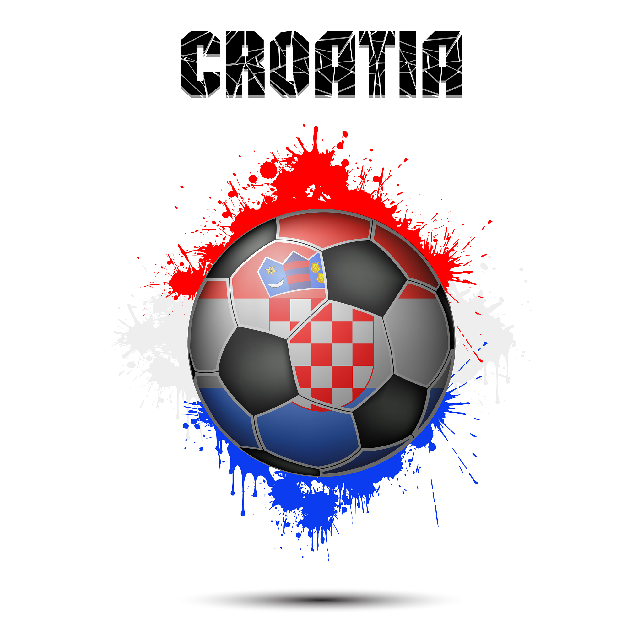 soccer ball in the color of croatia