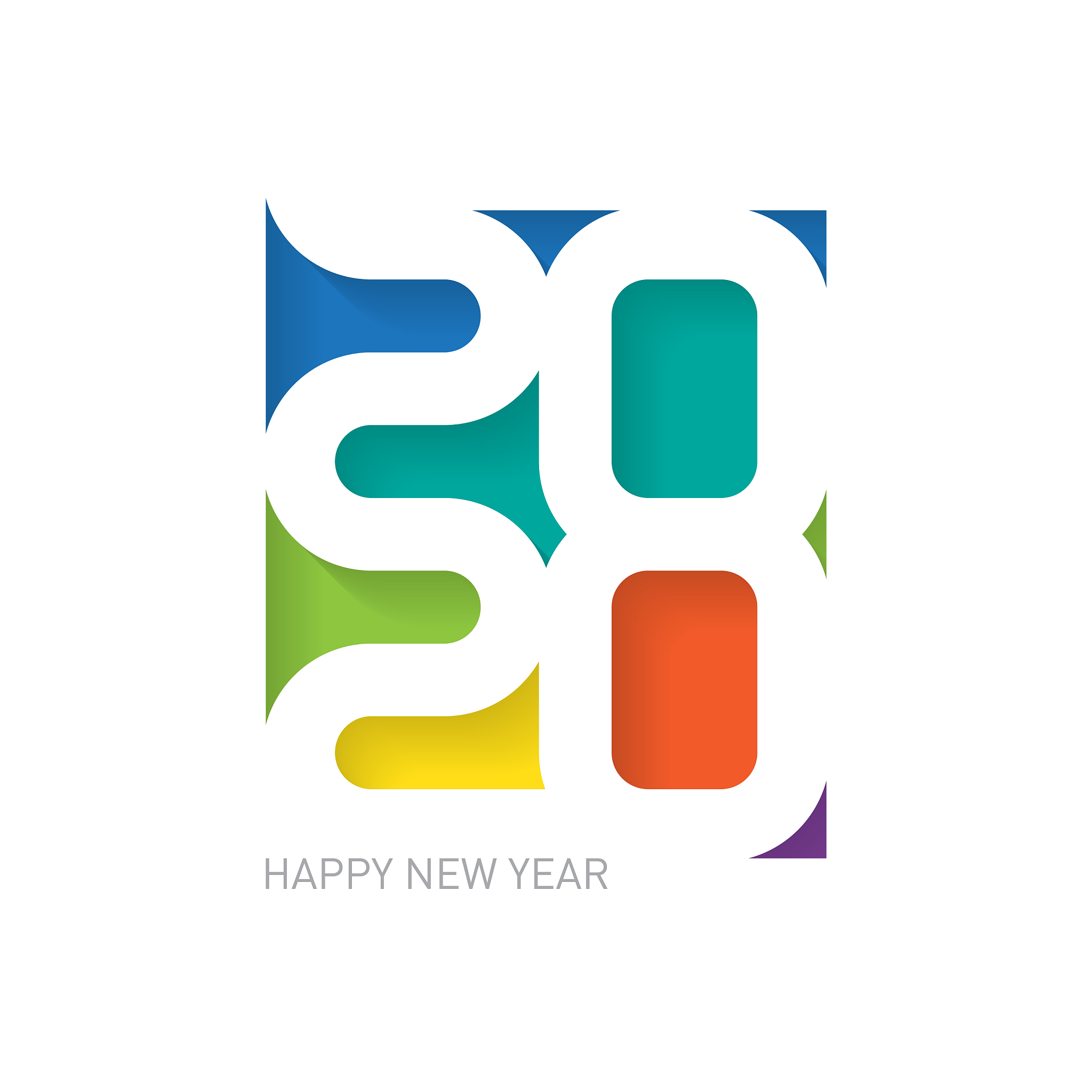 happy new year 2020 banner brochure design
