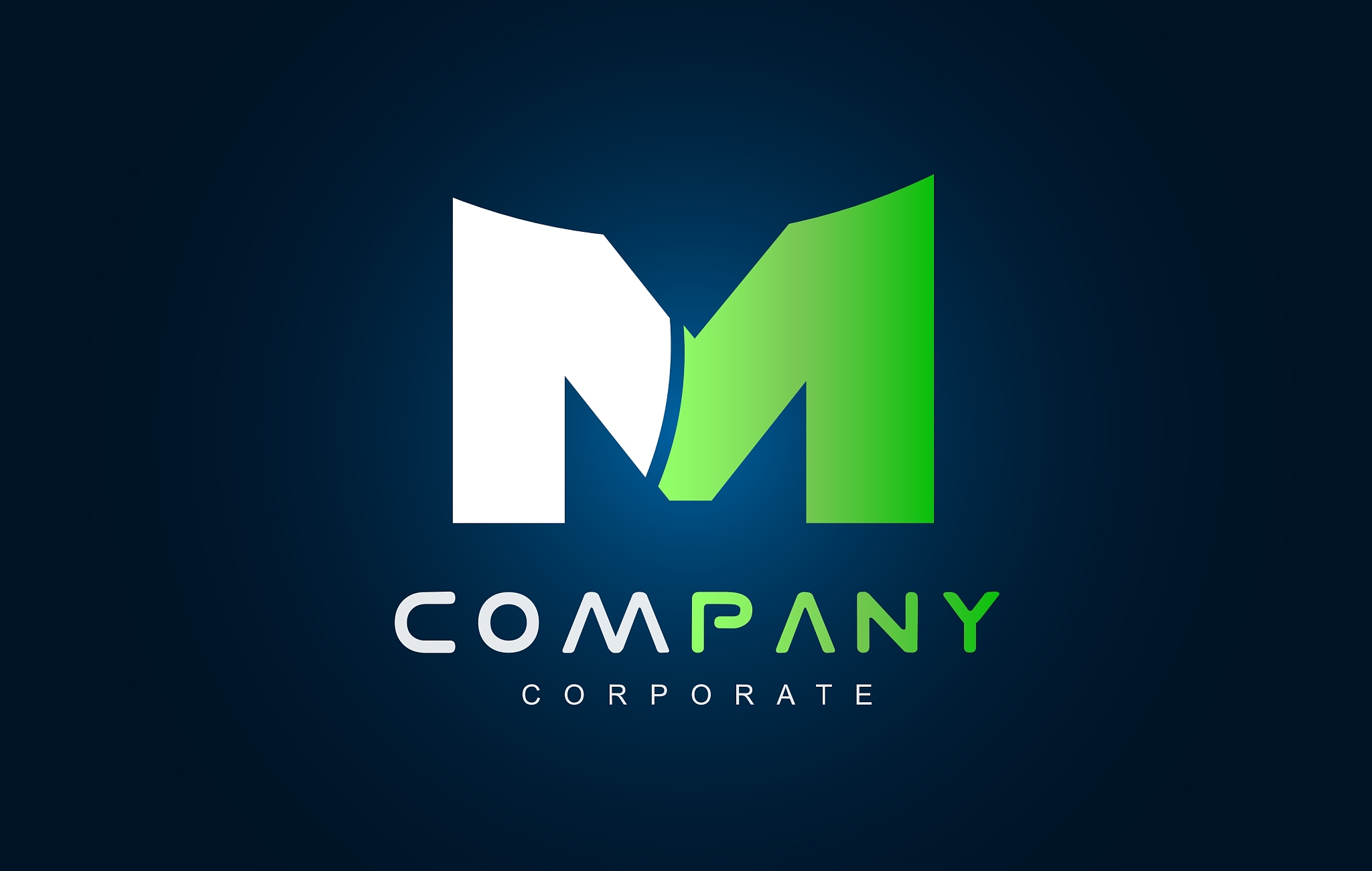 alphabet letter m logo icon design