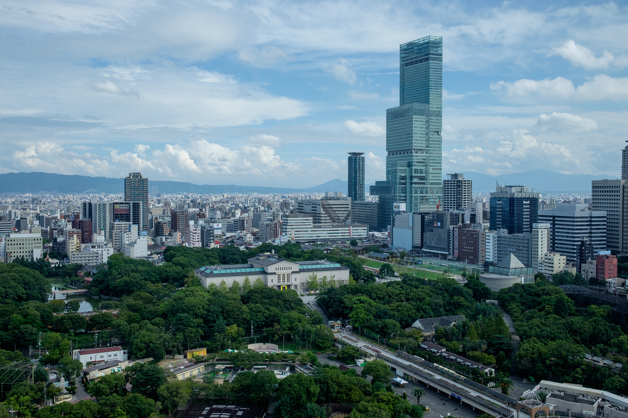 view over osaka