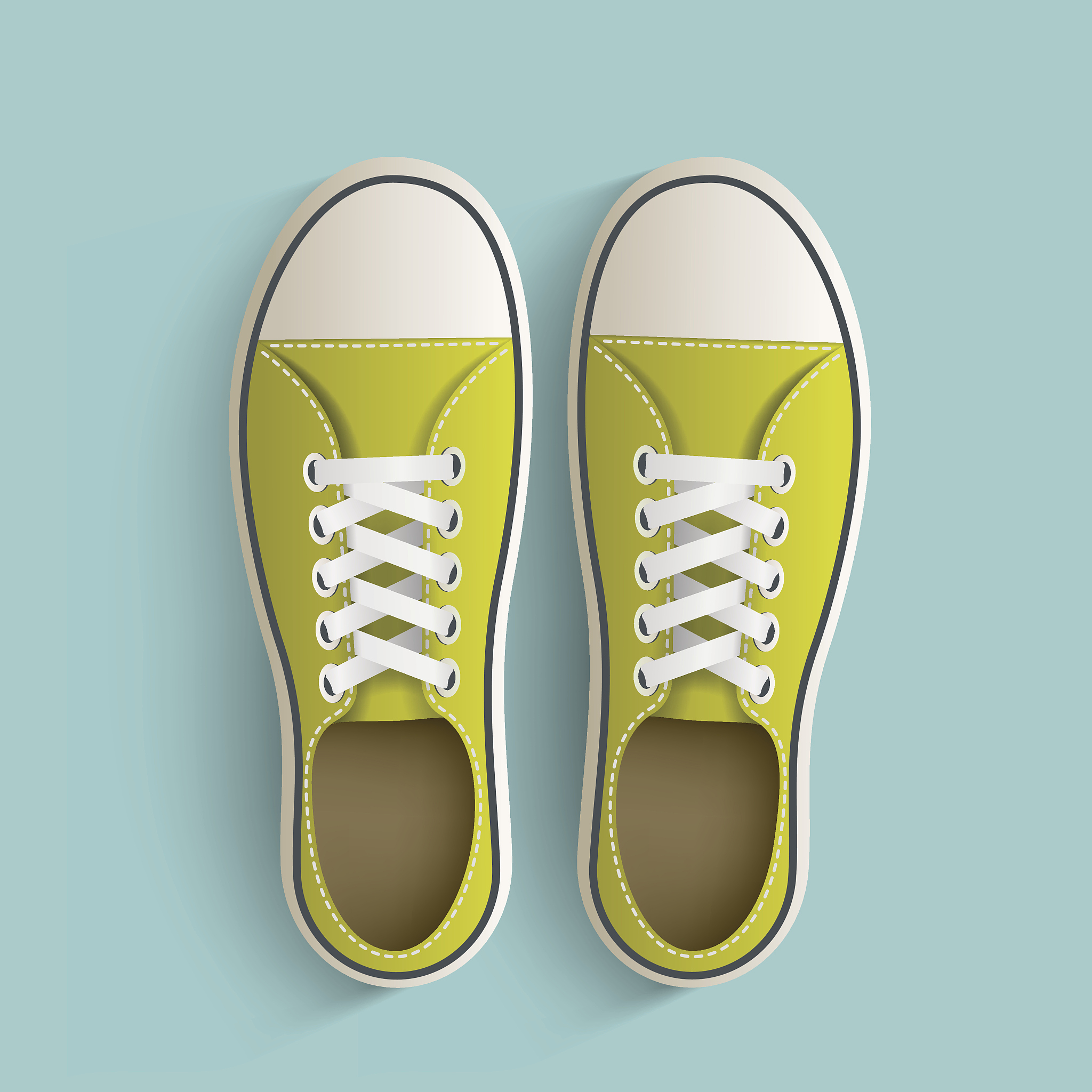 old vintage sneakers.