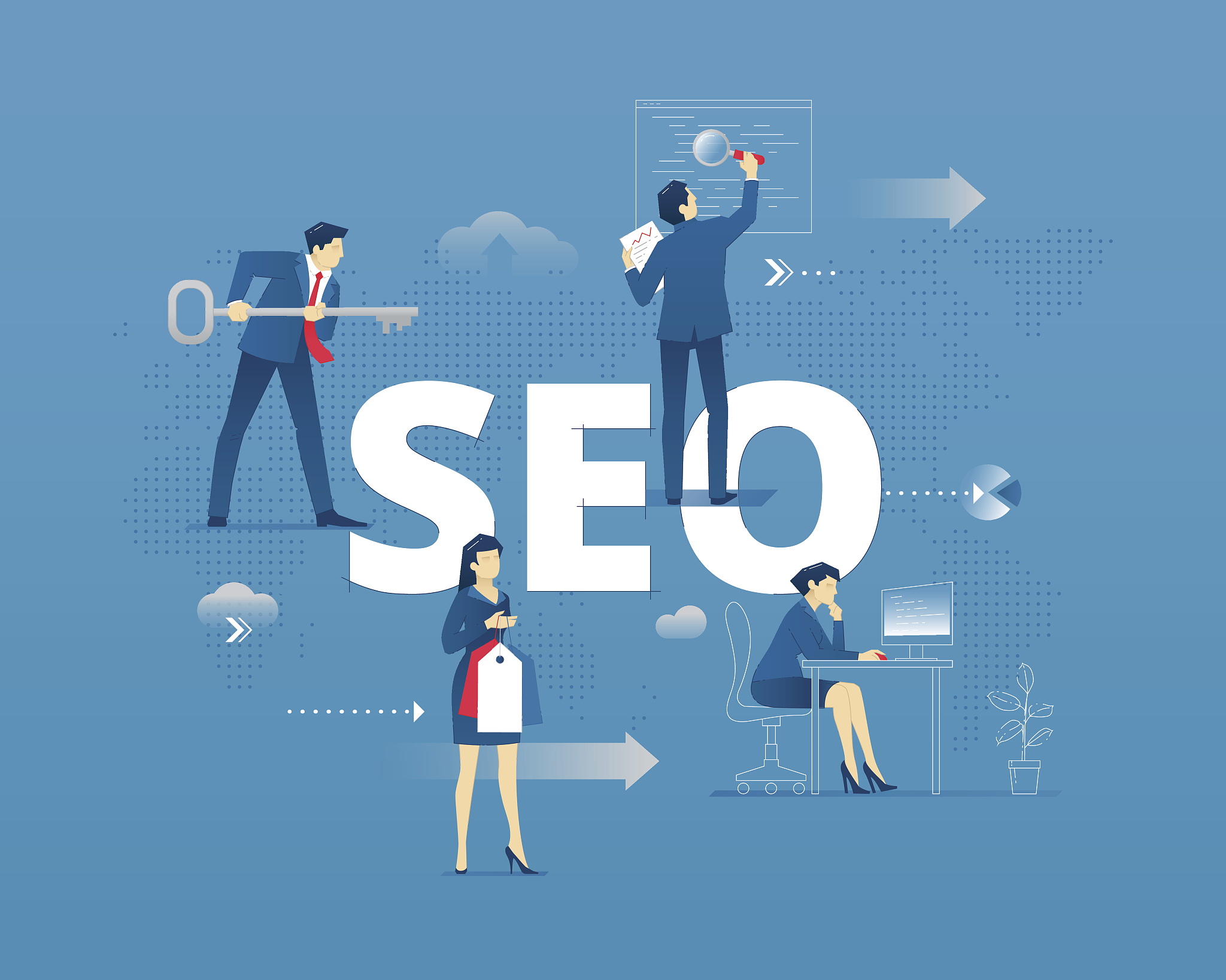 seo typographic poster