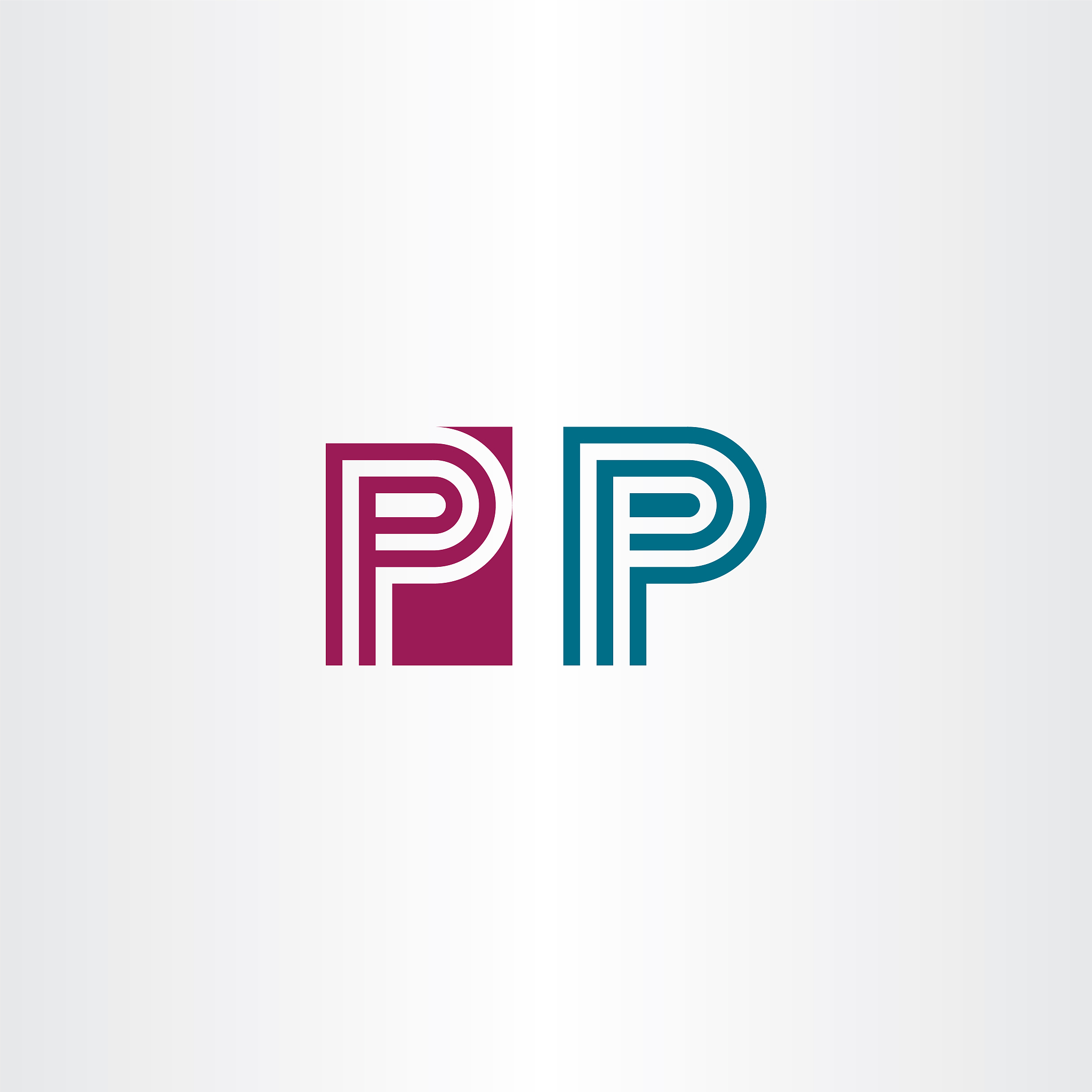 letter icon logo p design element