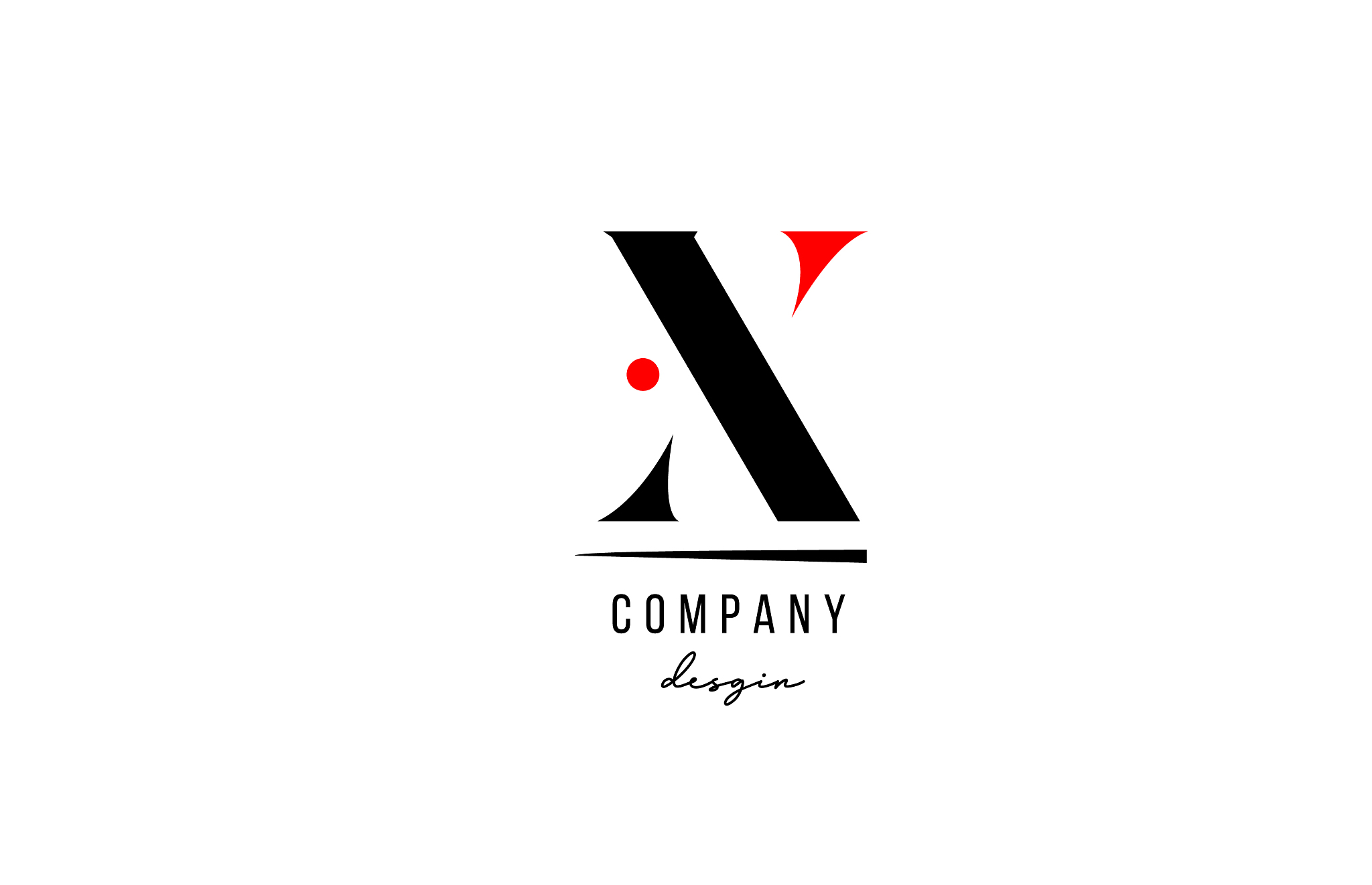 x letter logo alphabet design icon for company