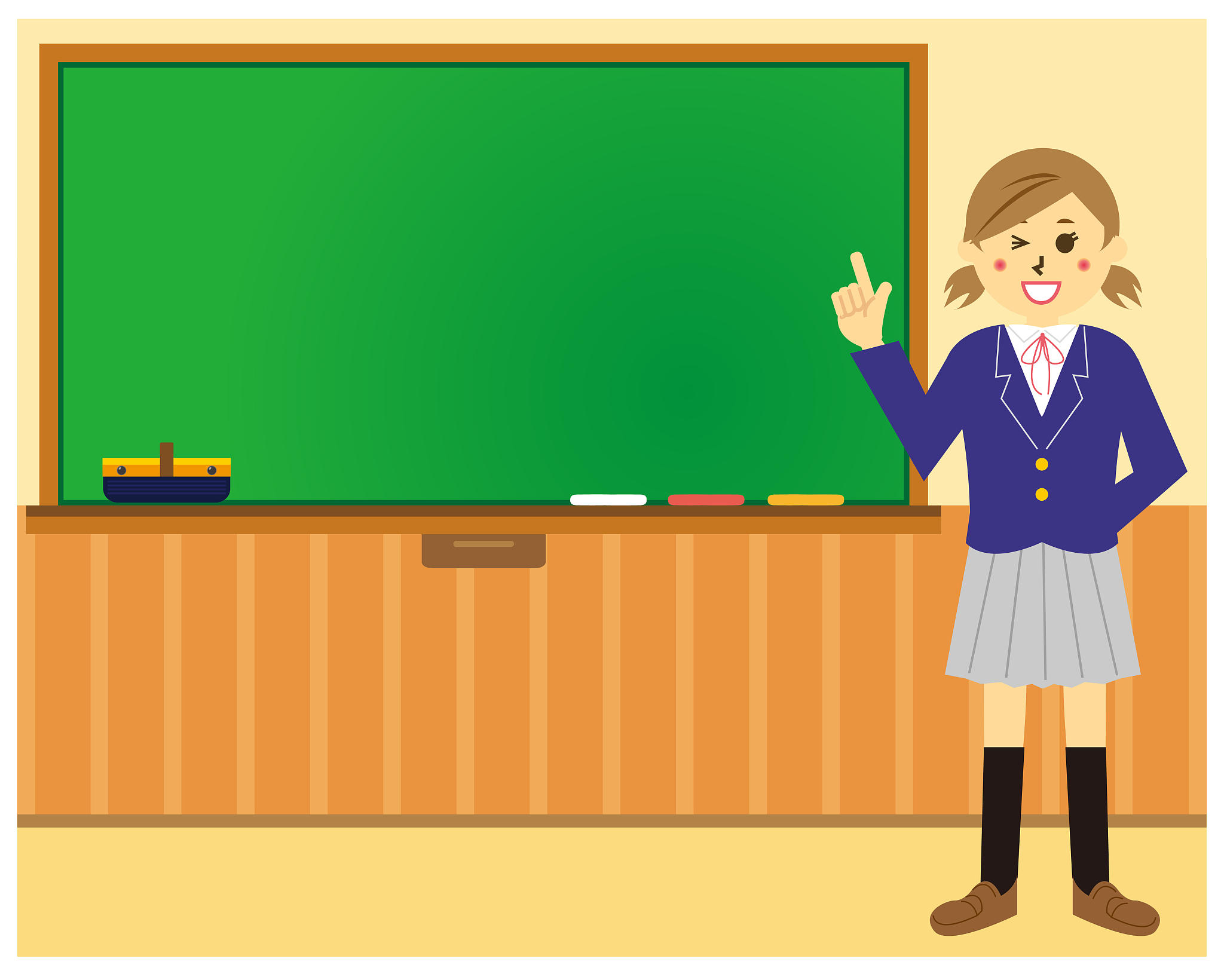 blackboard vector illustration . illustration of school classroo