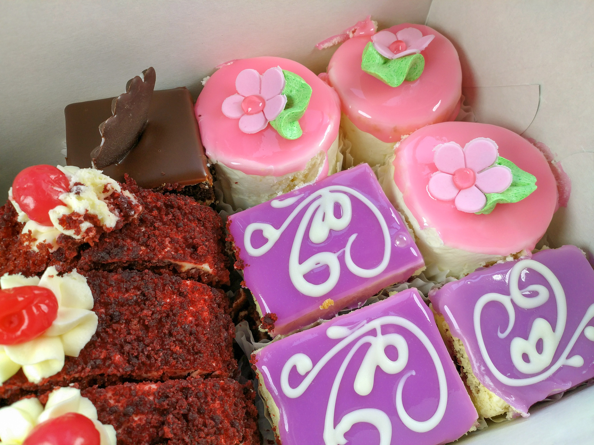assortment of biscuit cakes