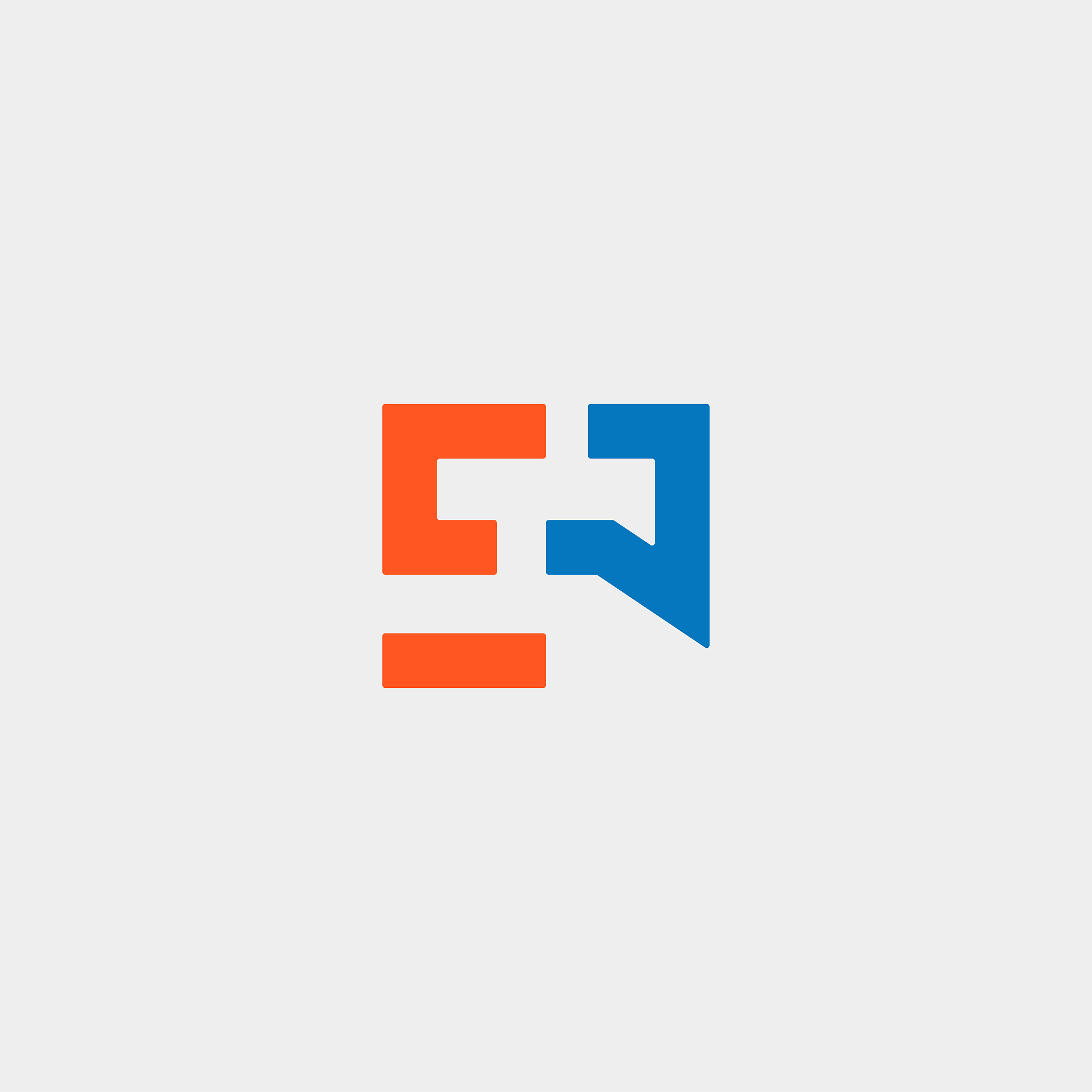 letter e chat icon template vector design