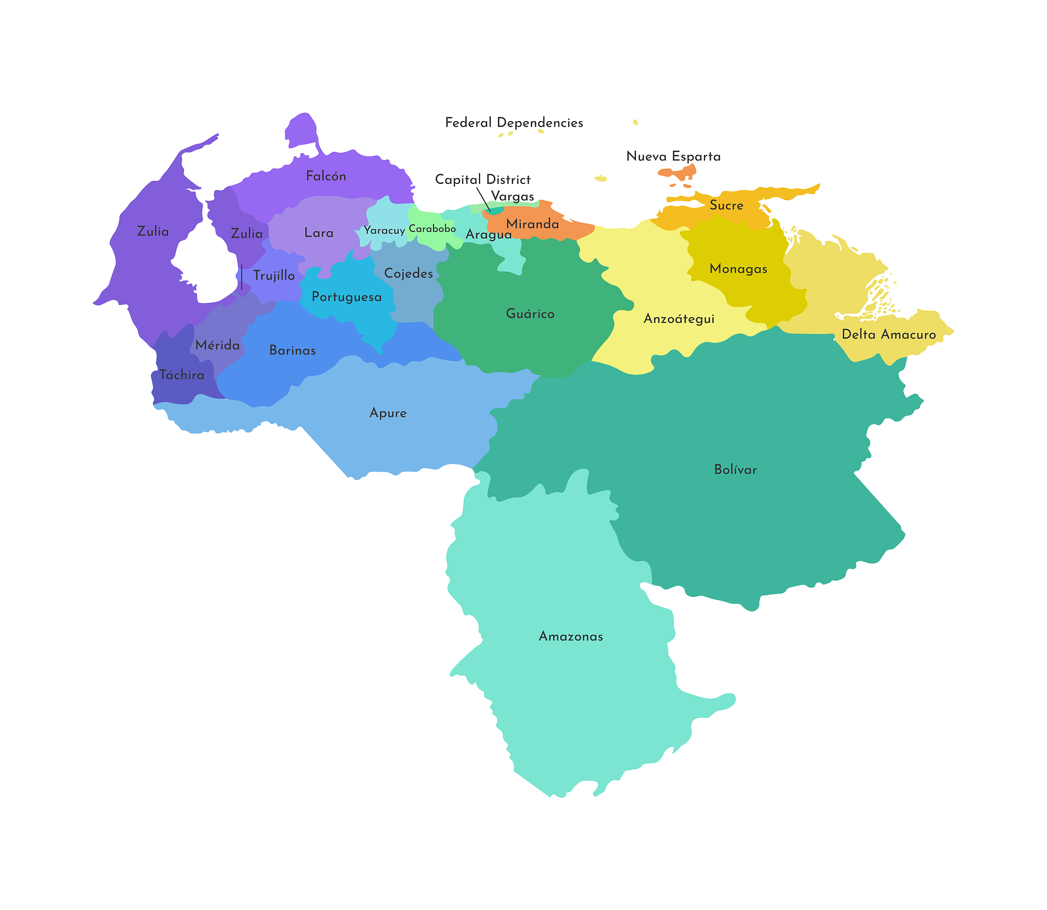 vector isolated illustration of simplified administrative map of