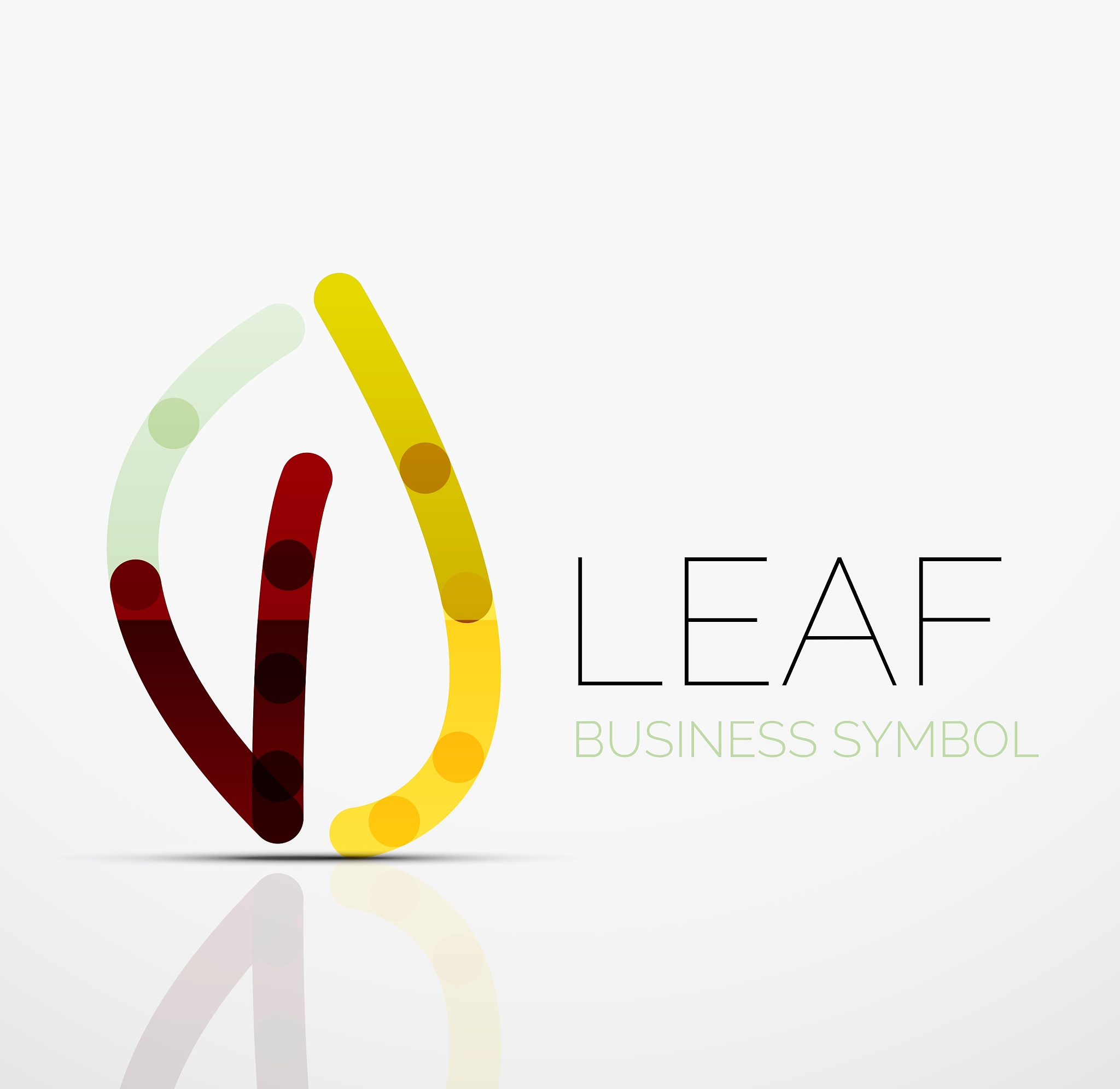 abstract logo idea eco leaf nature plant