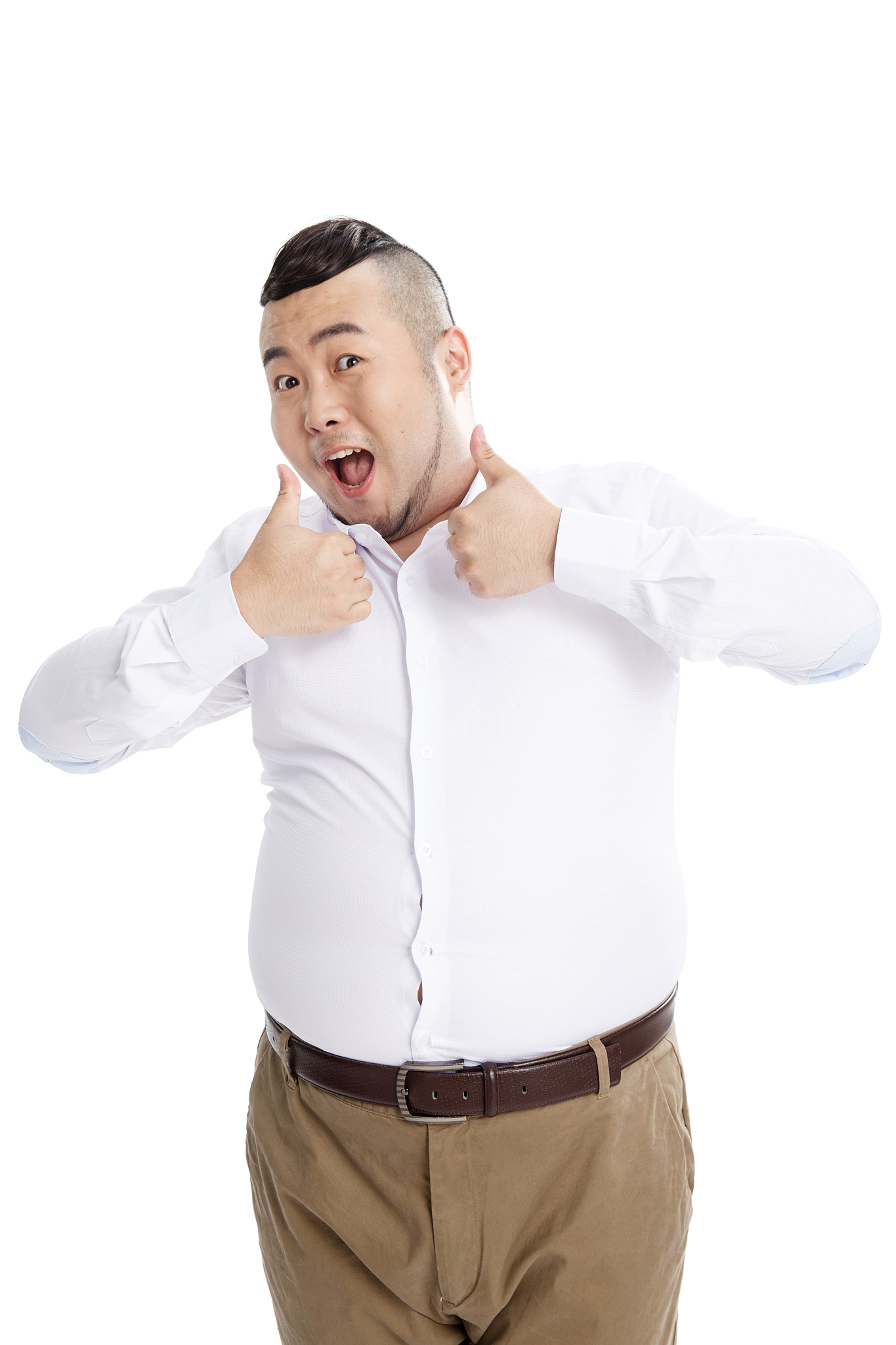 商务胖男人