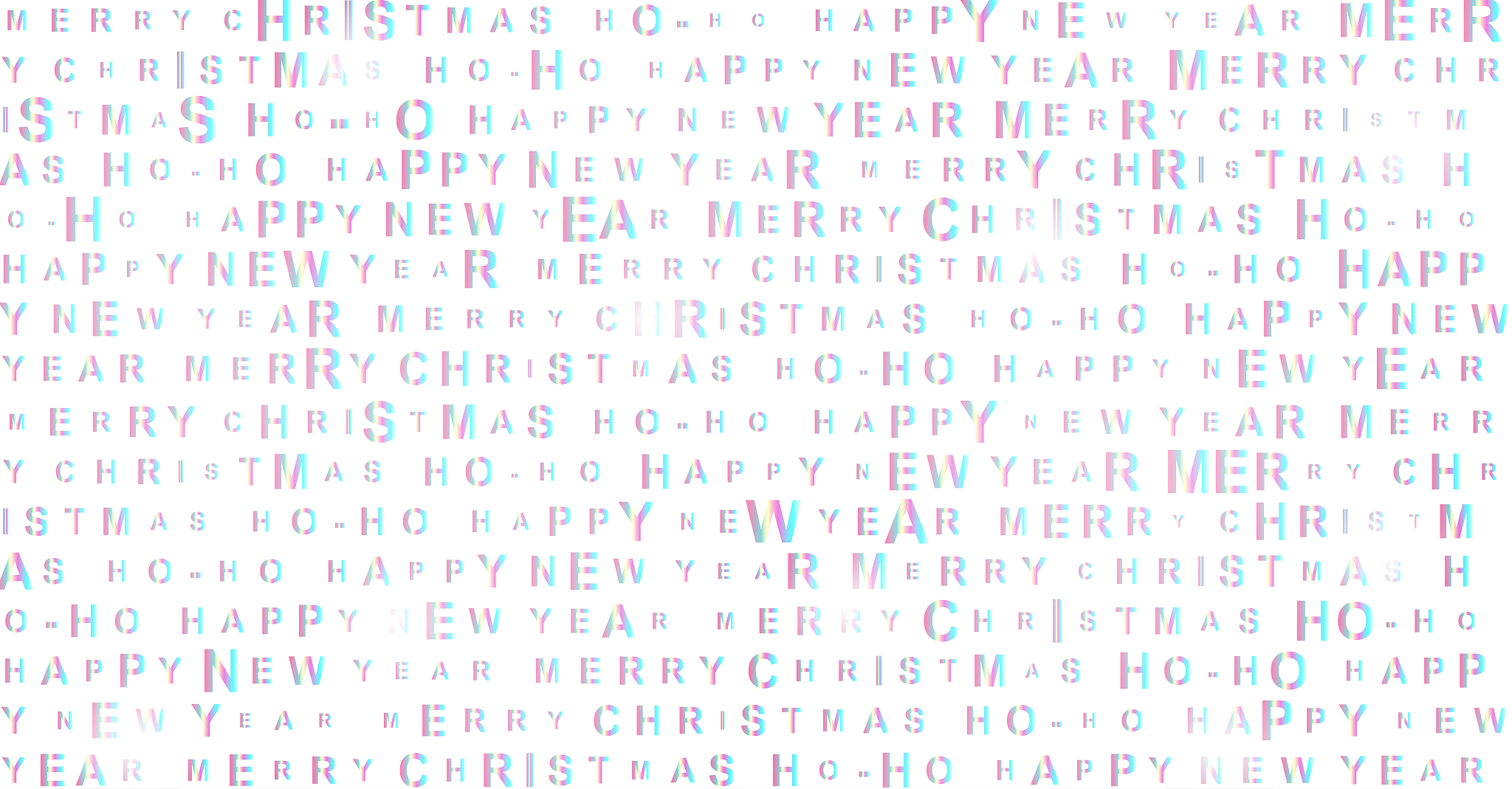 new year and christmas shiny holographic background