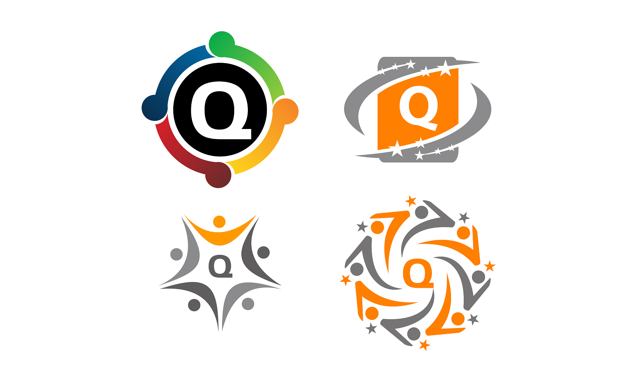 logotype q modern template set