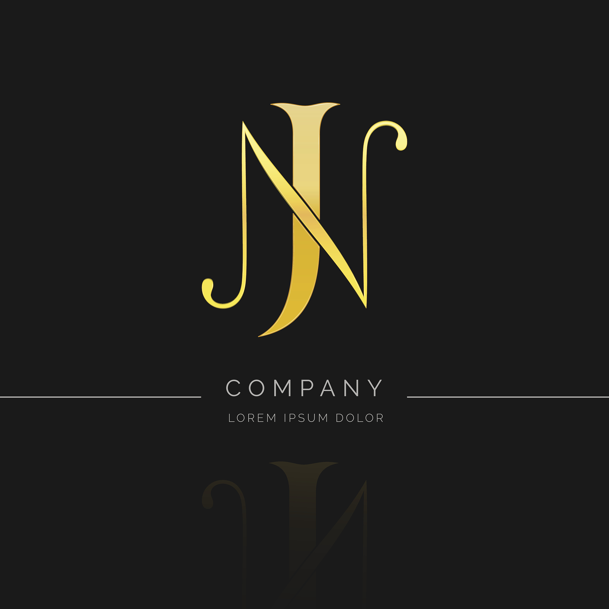 jn letter vector icon design