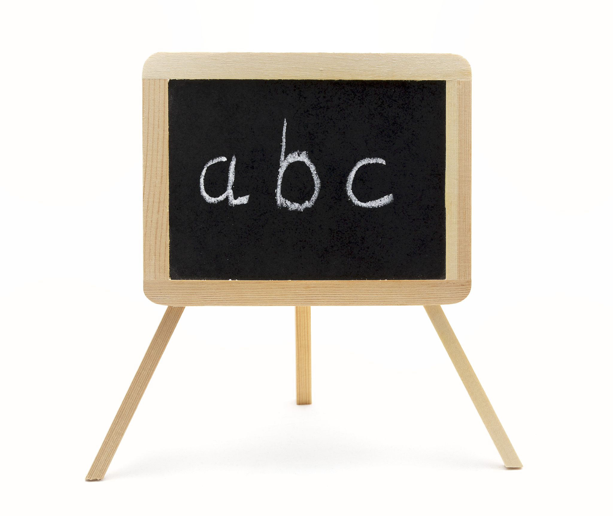 chalkboard with wooden stand