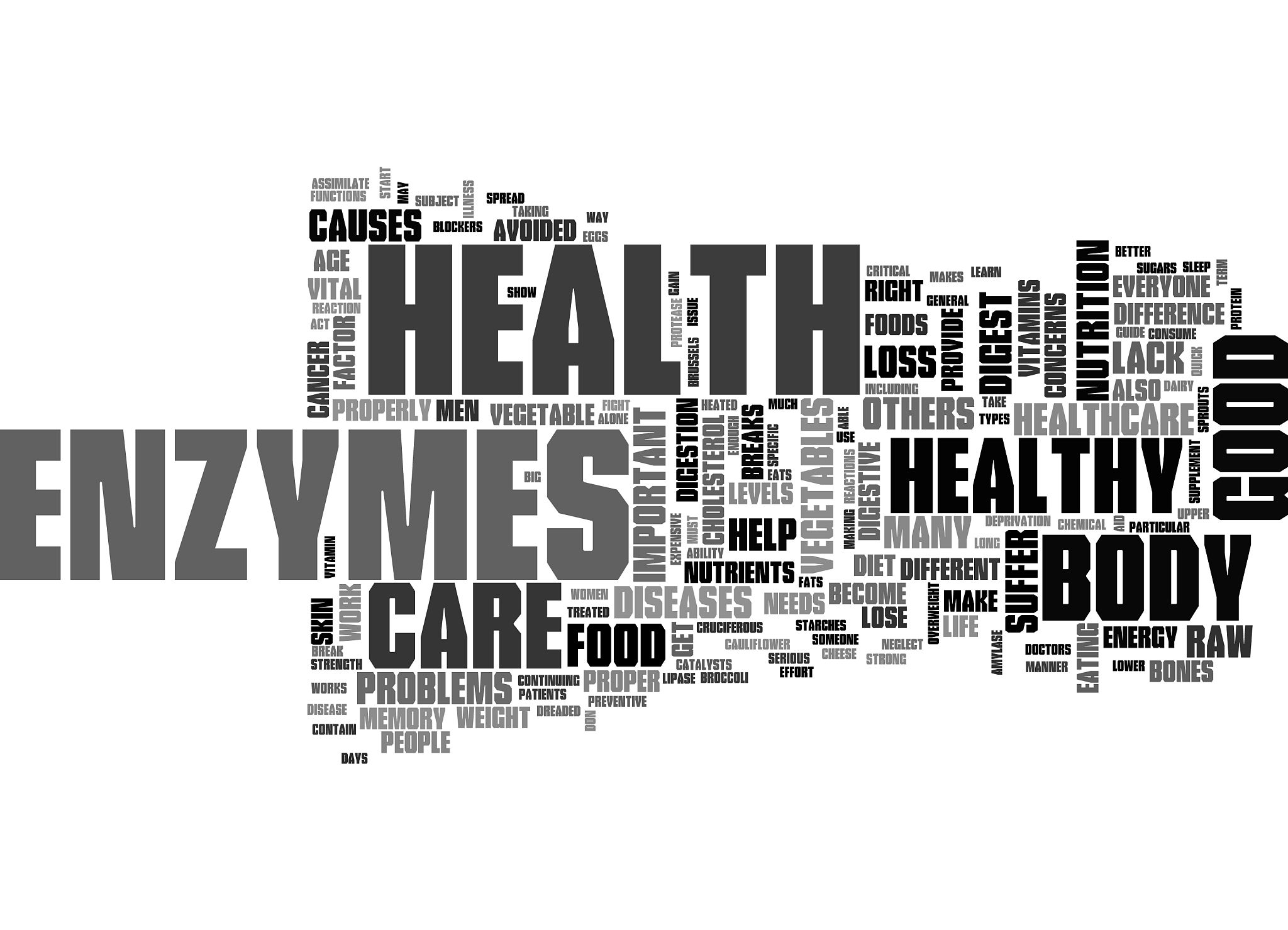 a quick guide to vegetable enzymes text word