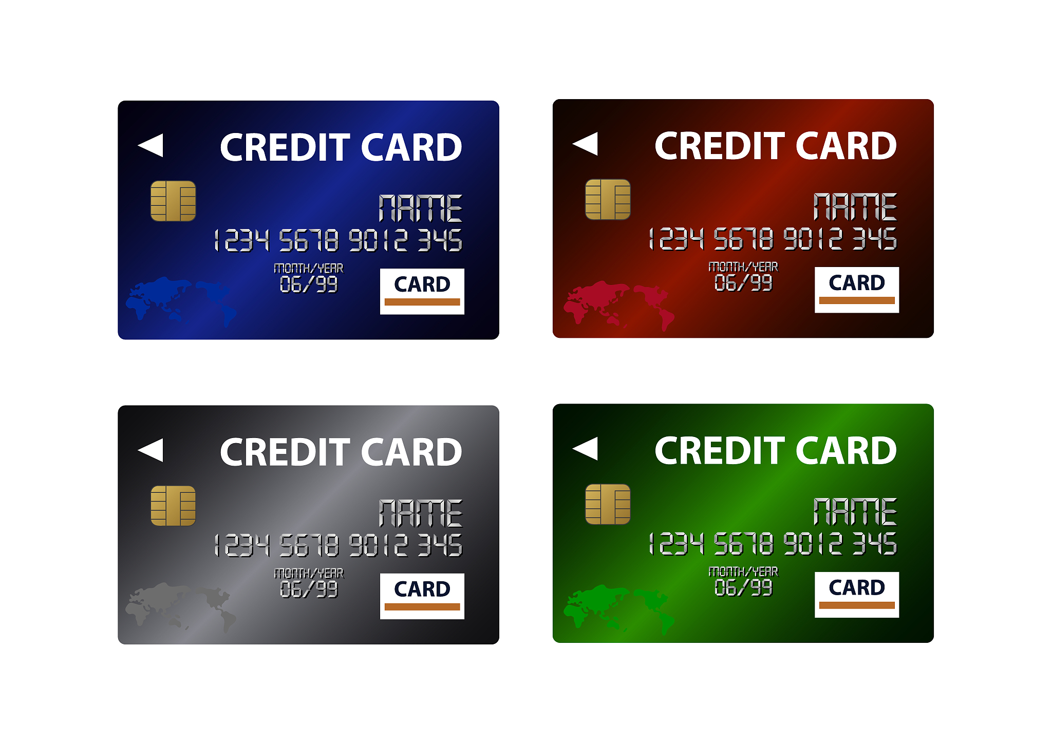 credit card vector illustration