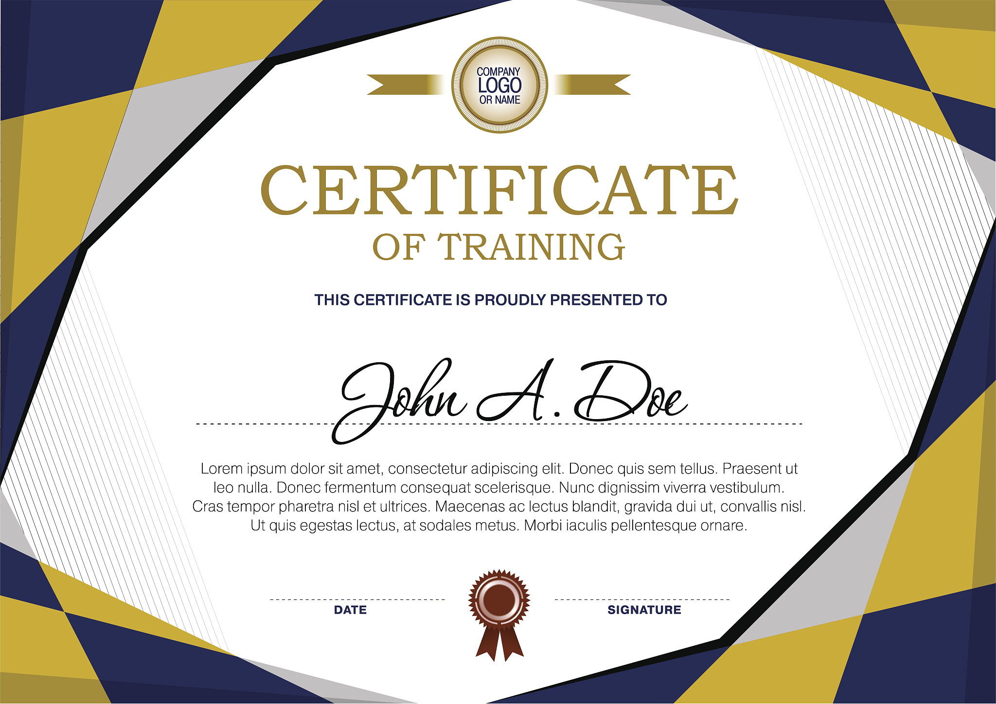 certificate blank template