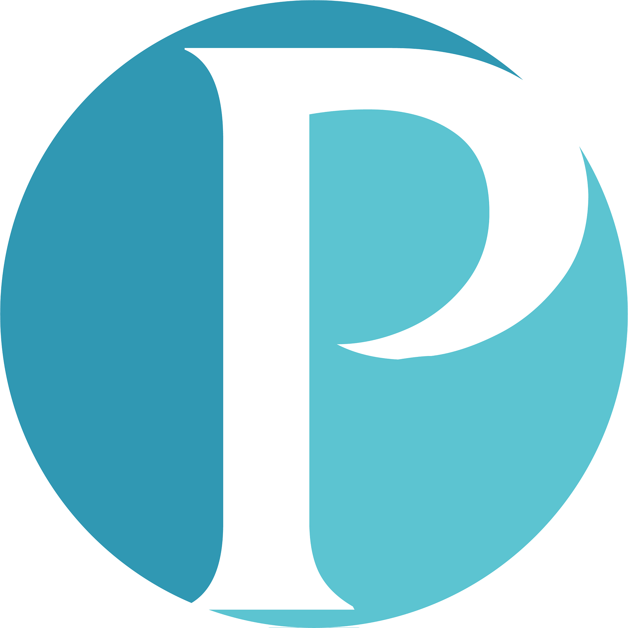 modern solution letter p