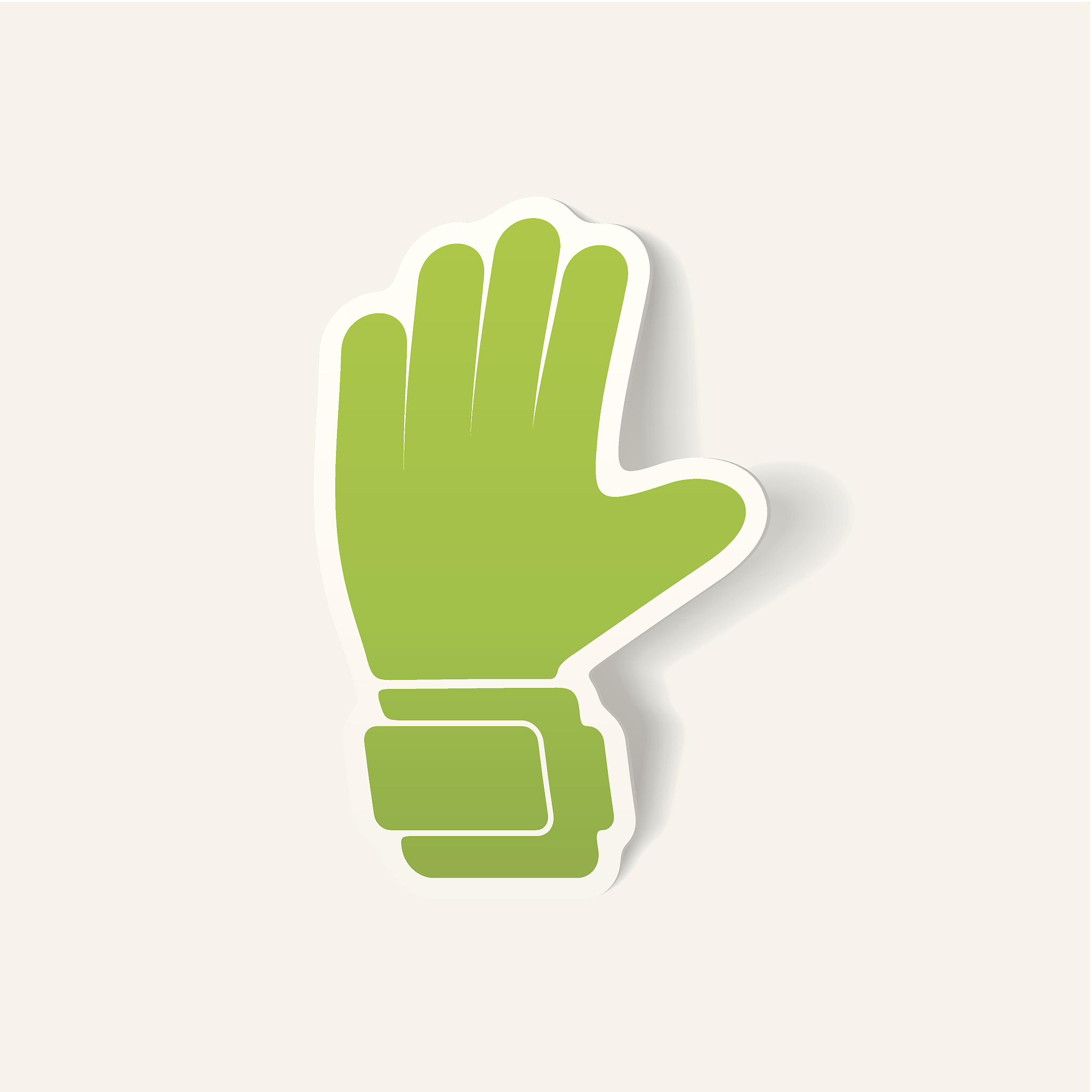 realistic design element: gloves