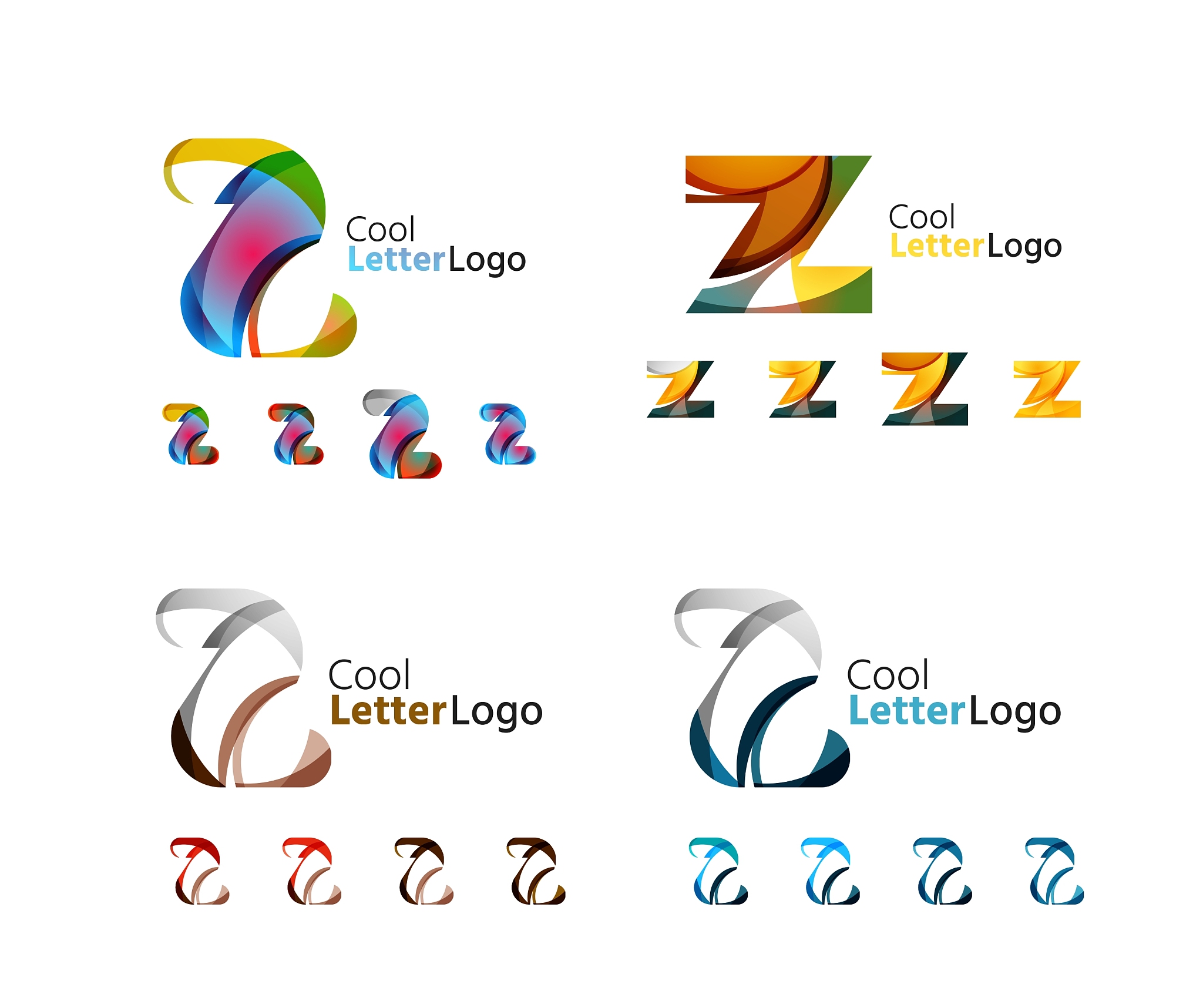 letter business emblem collection