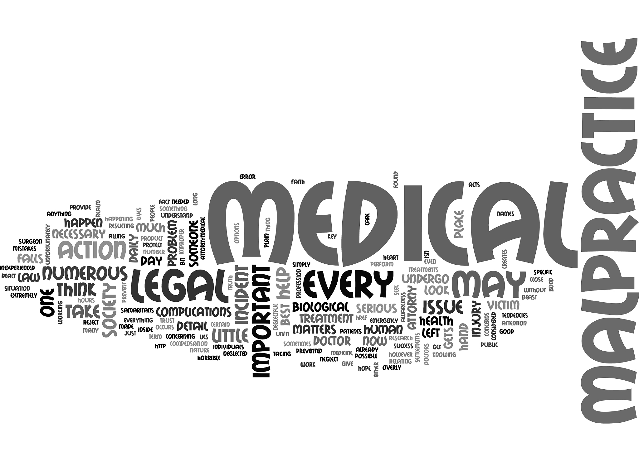 medical malpractice and legal matters text