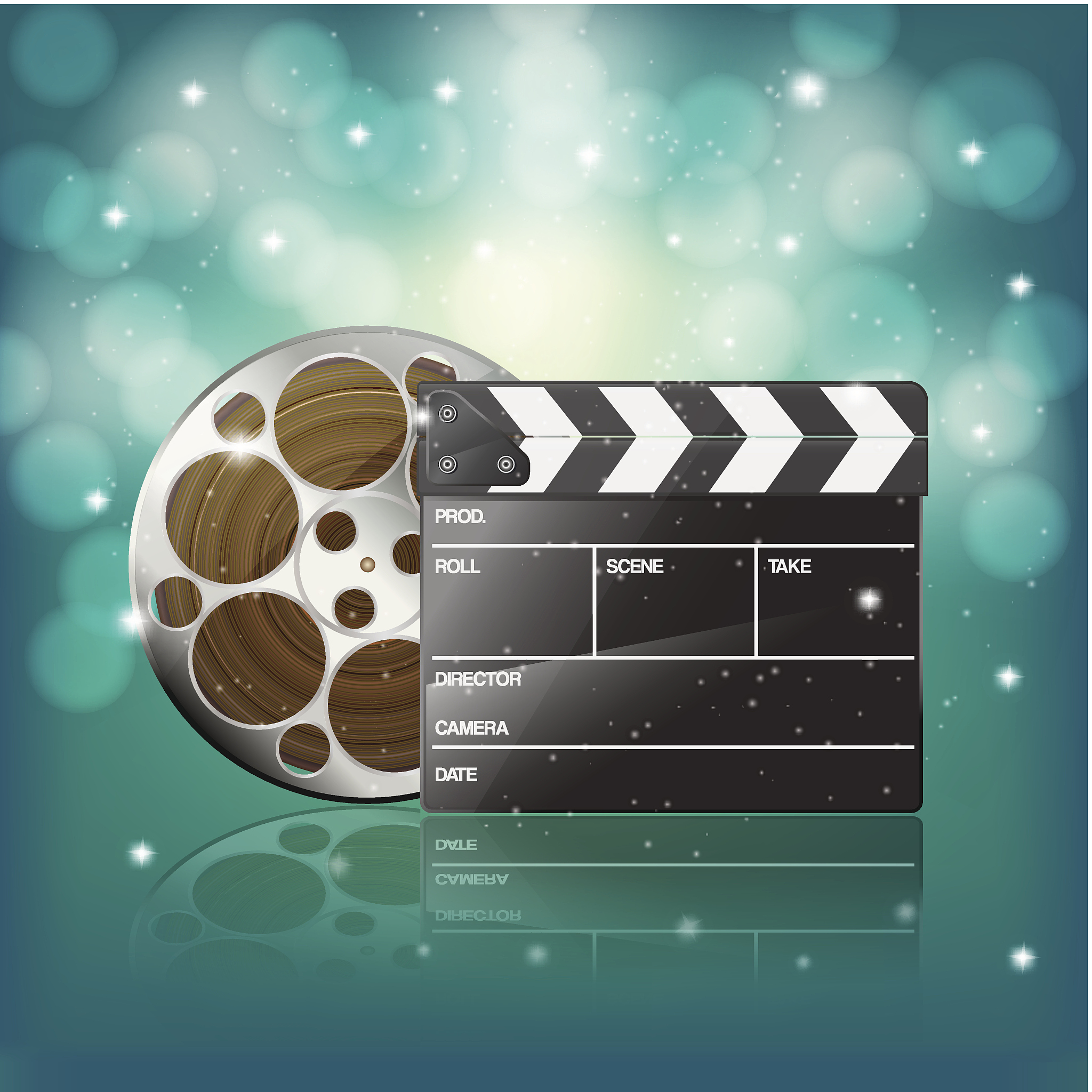 clapper and film