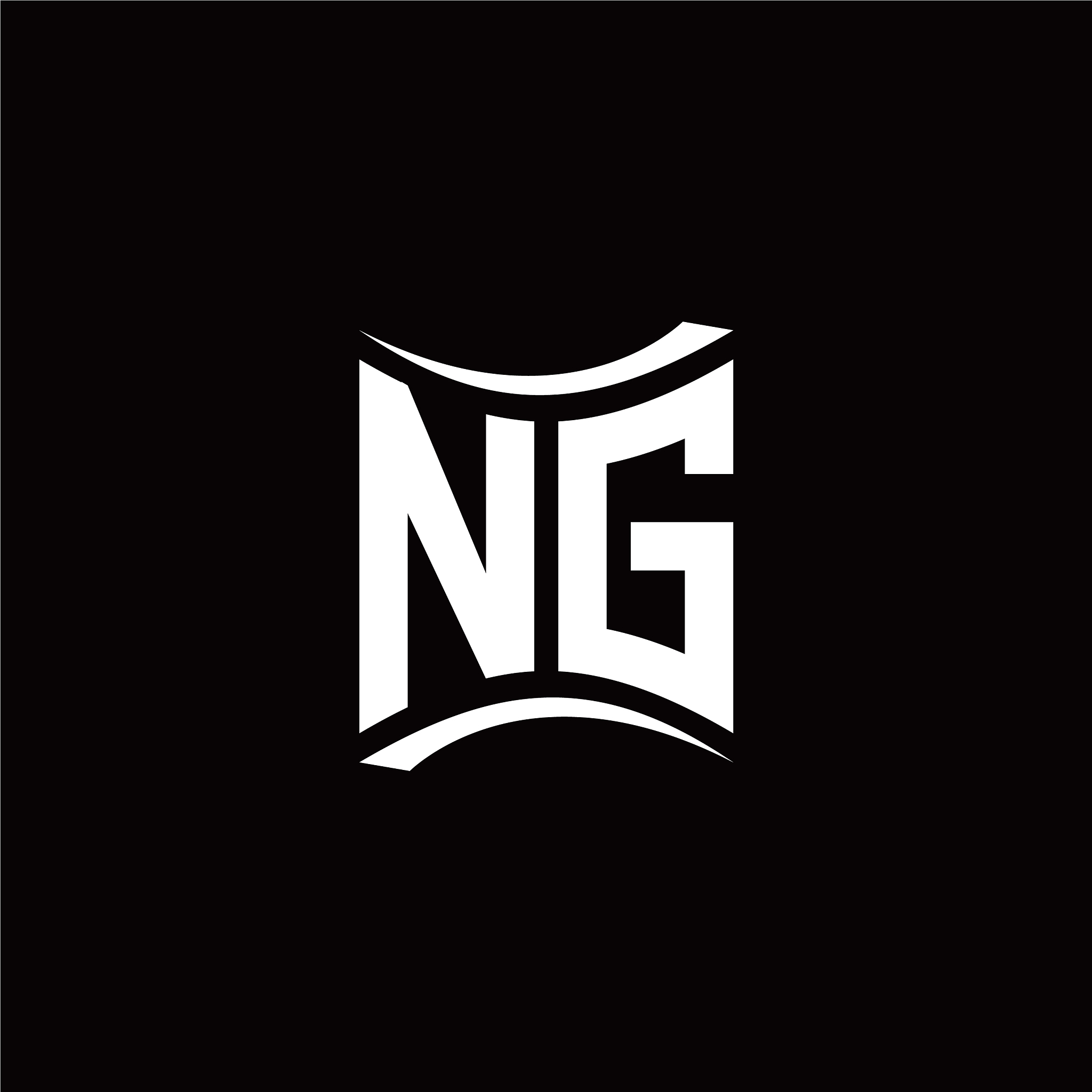 n g initial letter logo design modern template