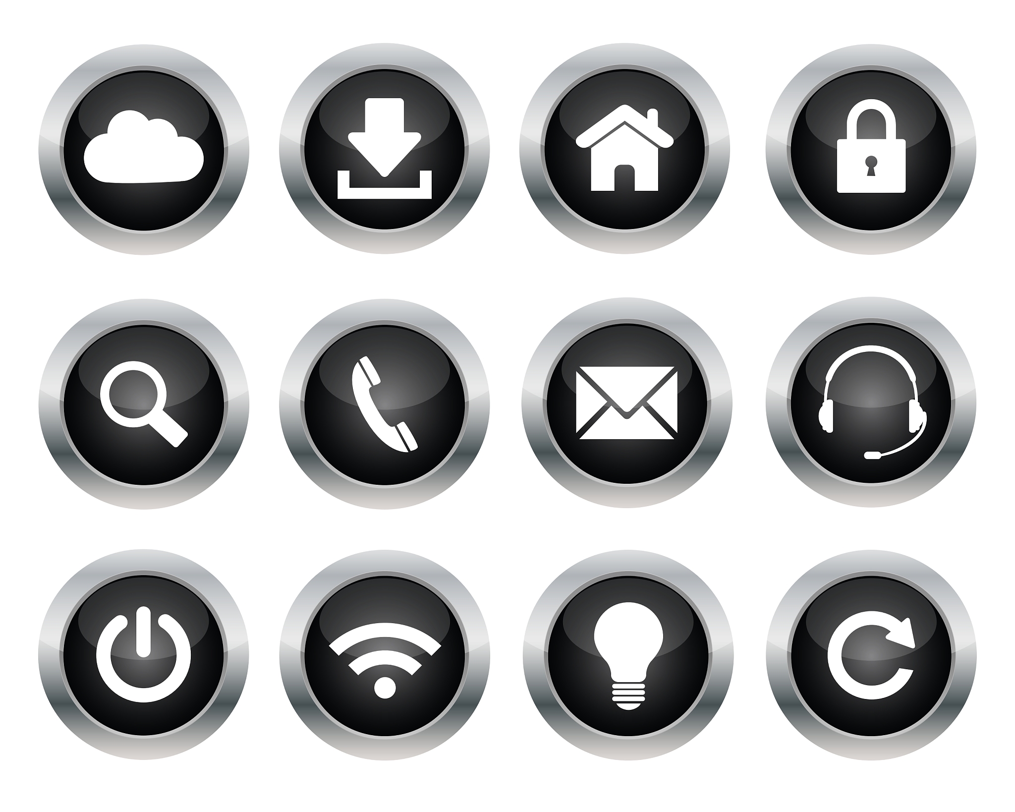round web buttons