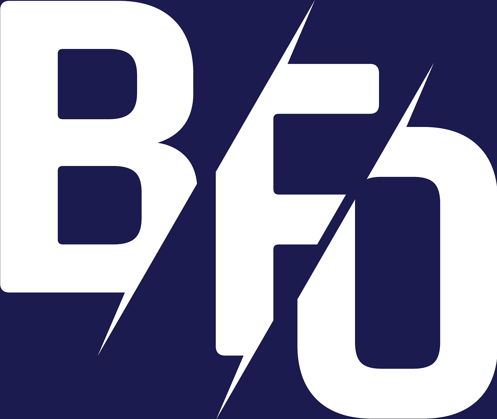 monogram letters initial logo design bfo