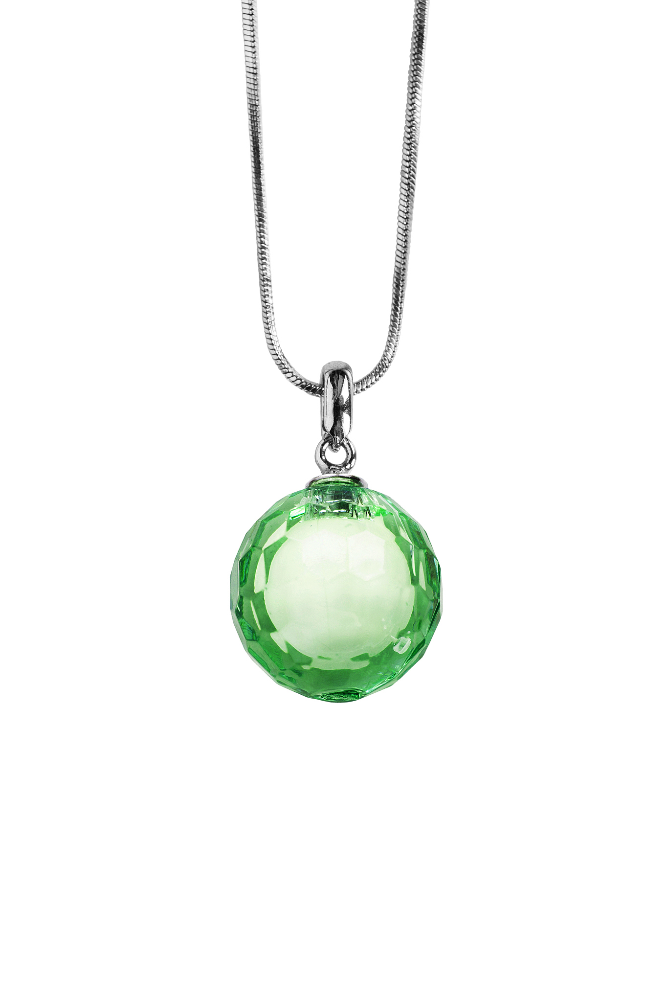 necklace on white