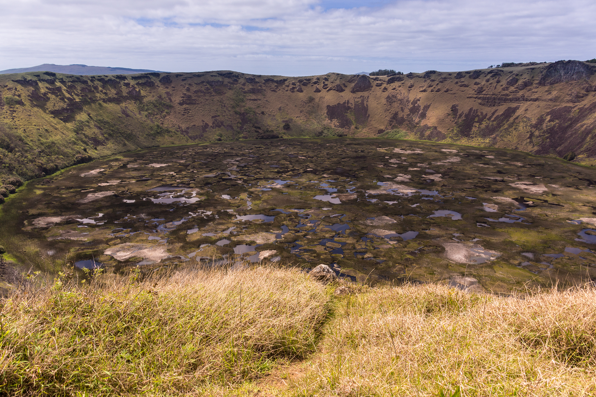 rano kau volcano, rapa nui