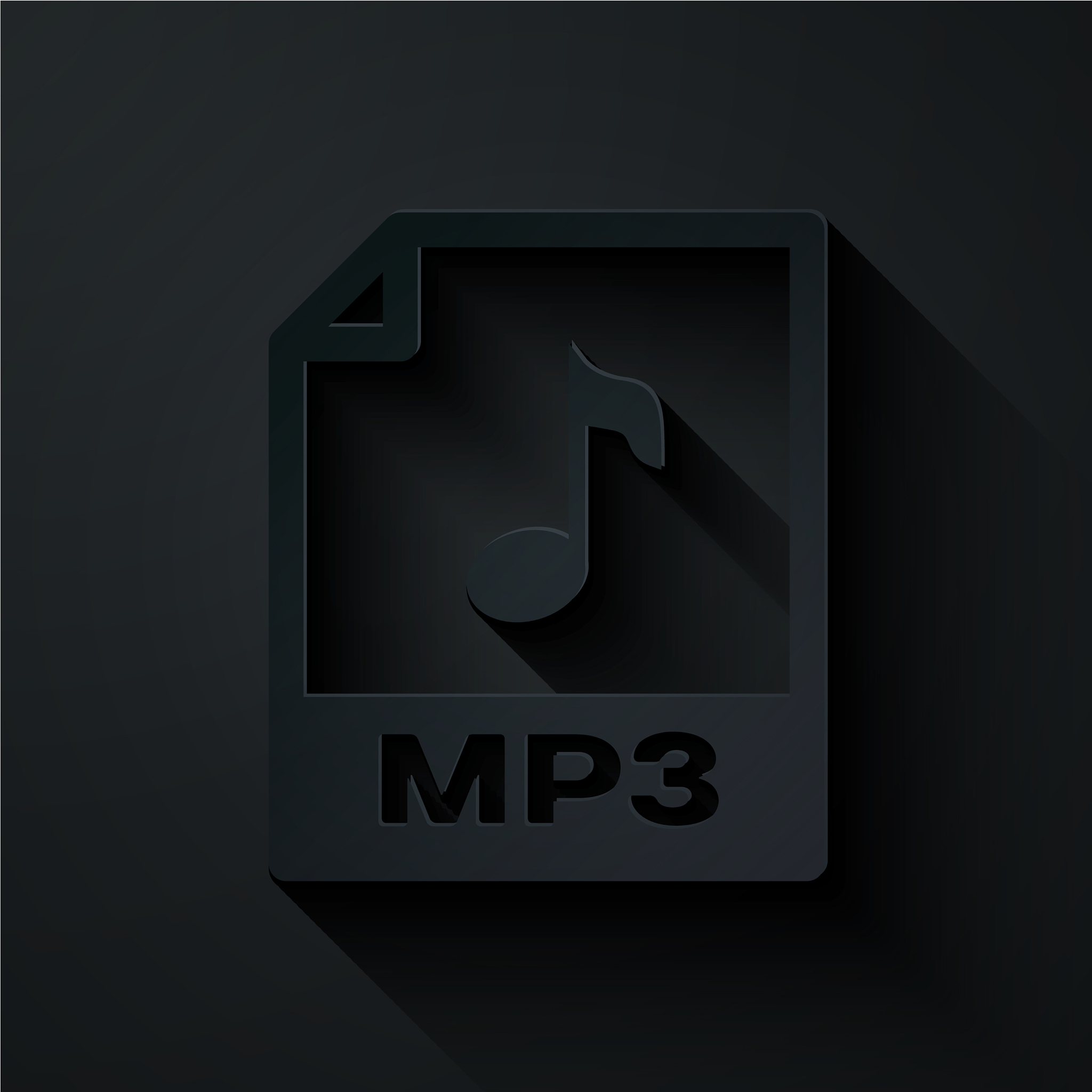 paper cut mp3 file document download mp3 button