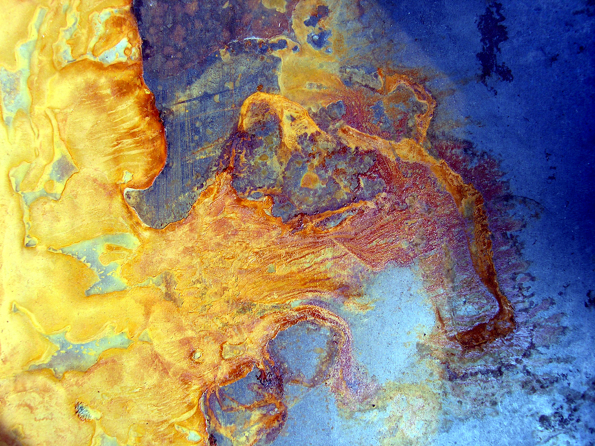 rusty plate