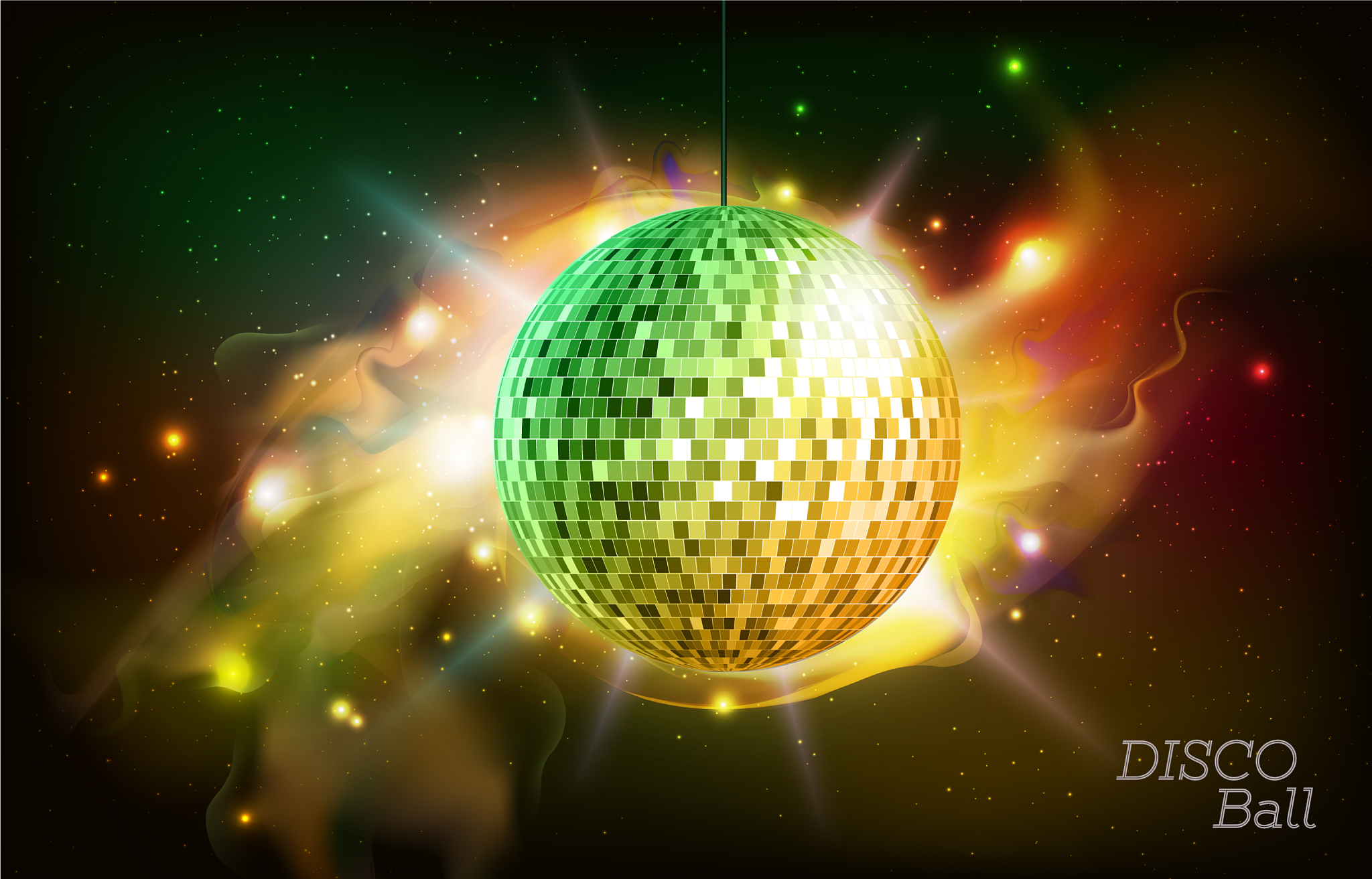 disco ball disco ball on open space background