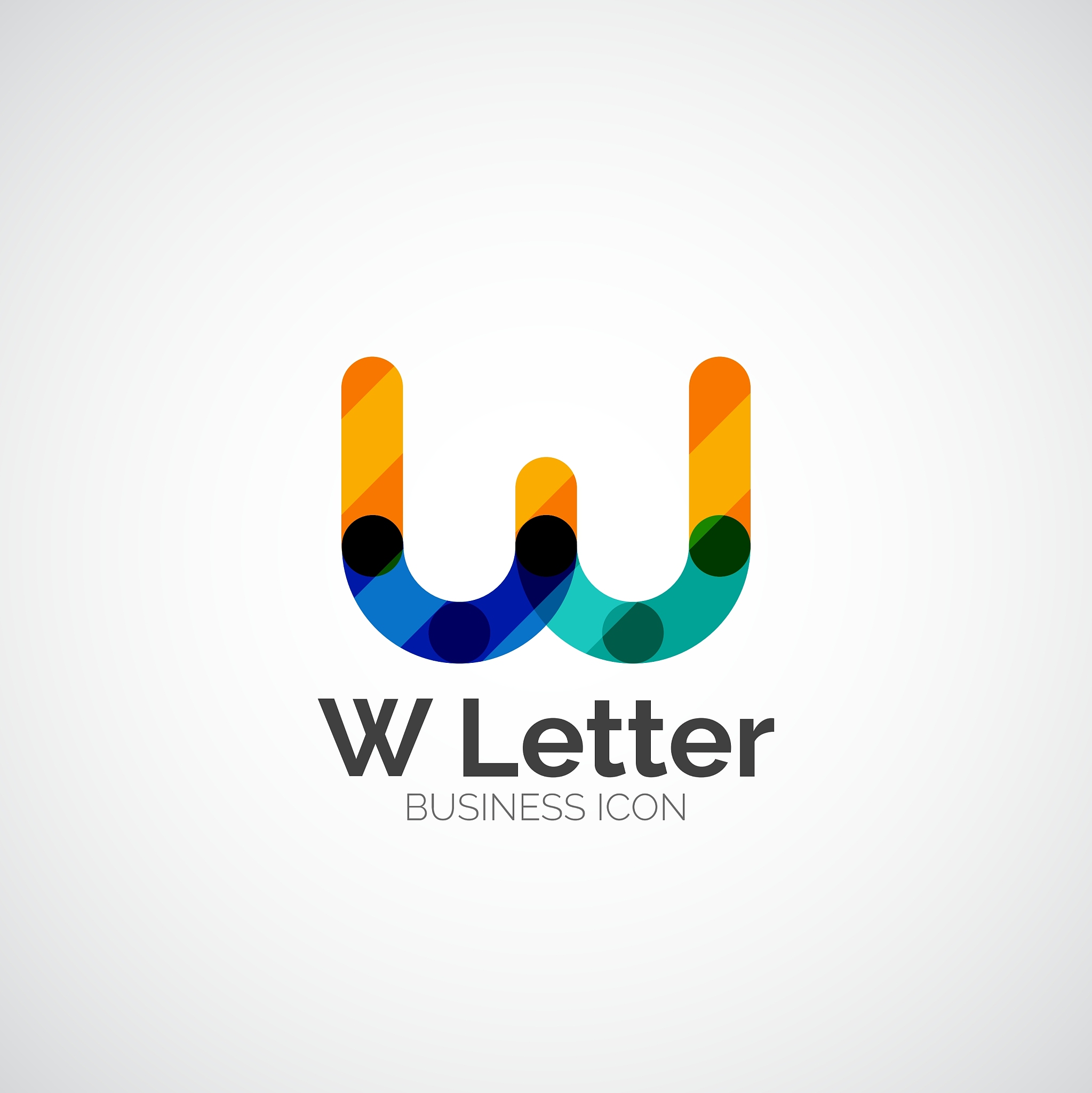 w letter logo minimal line design
