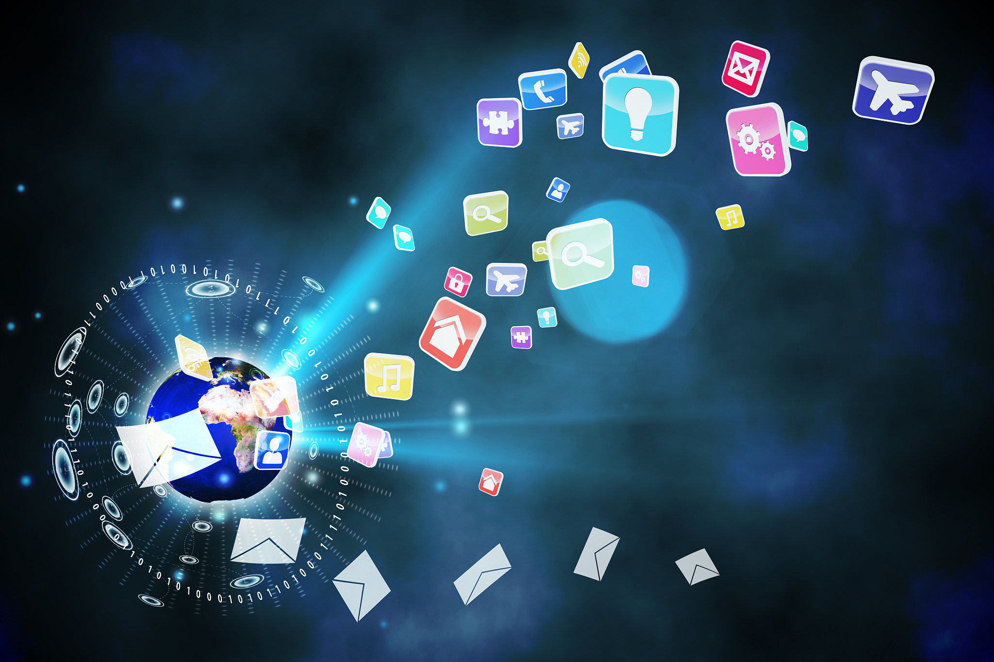 global communication background