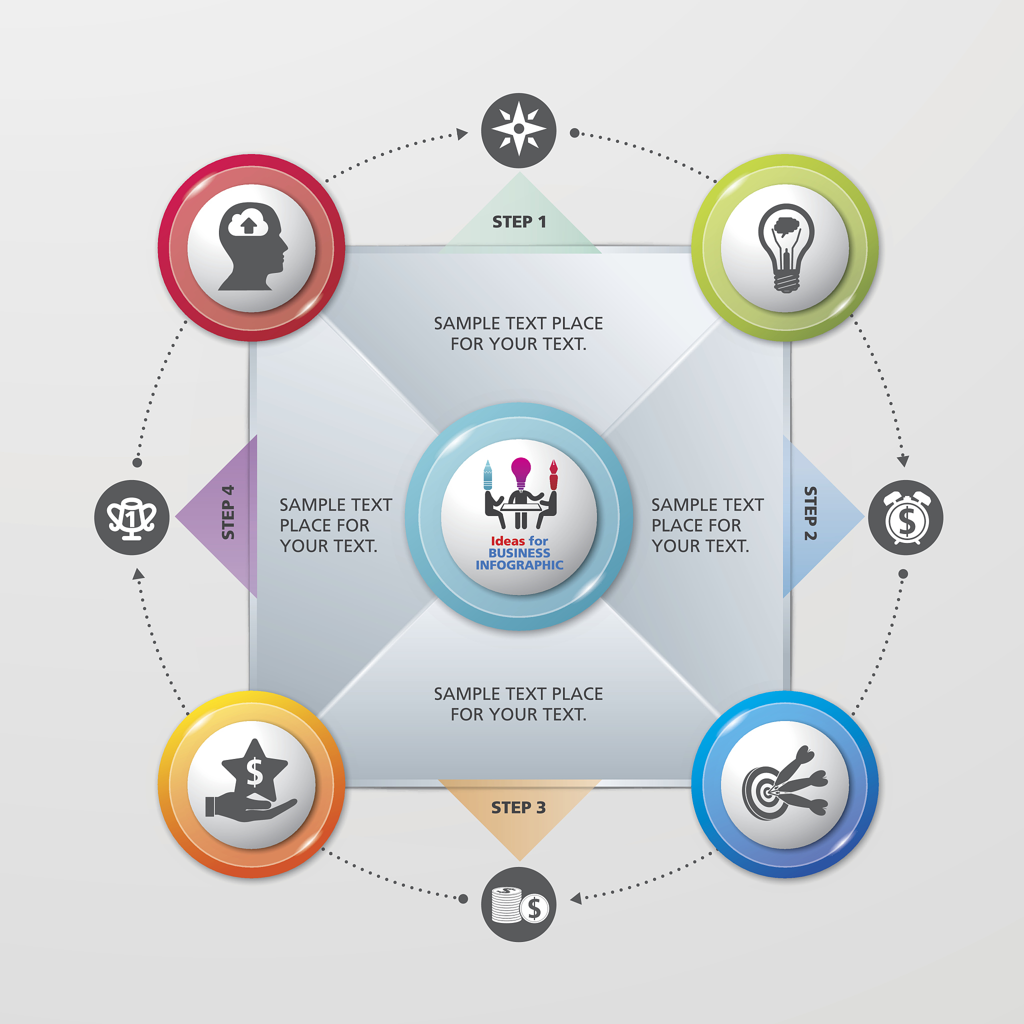 template modern info graphic design for business