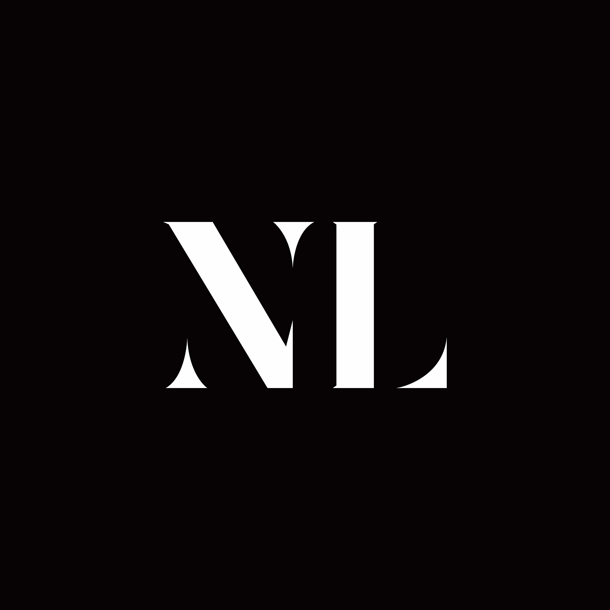 nl logo letter initial logo designs template