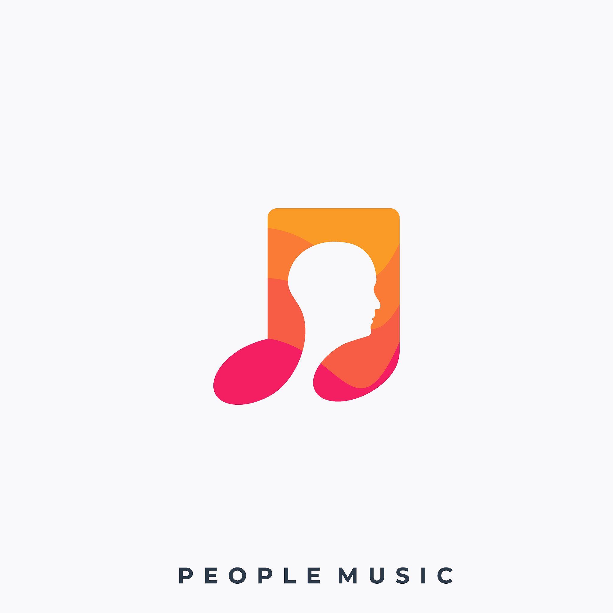 people music illustration vector template