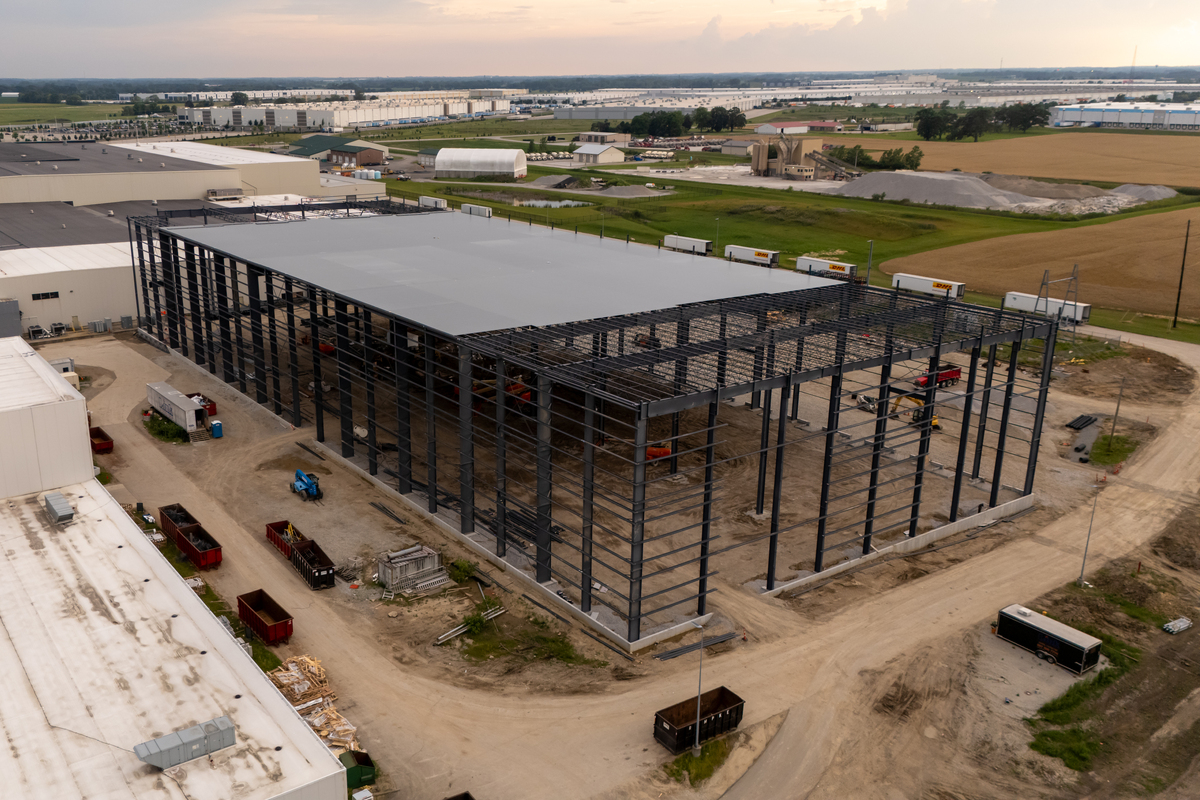 Write five live topics of steel structure warehouse 20 words each