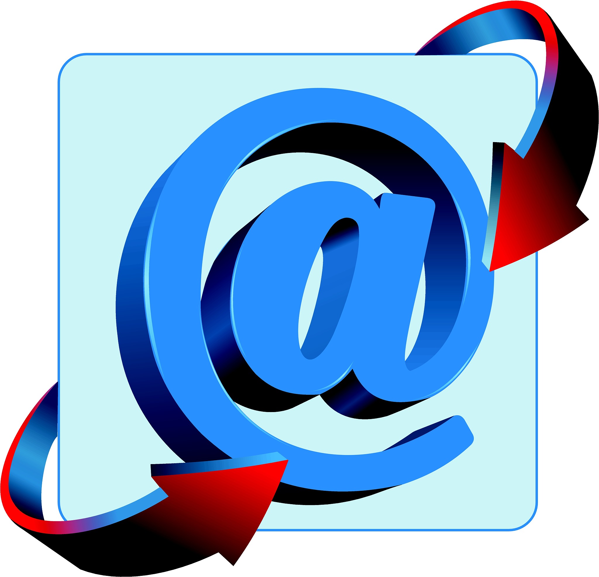 at mail sign contact vector icon