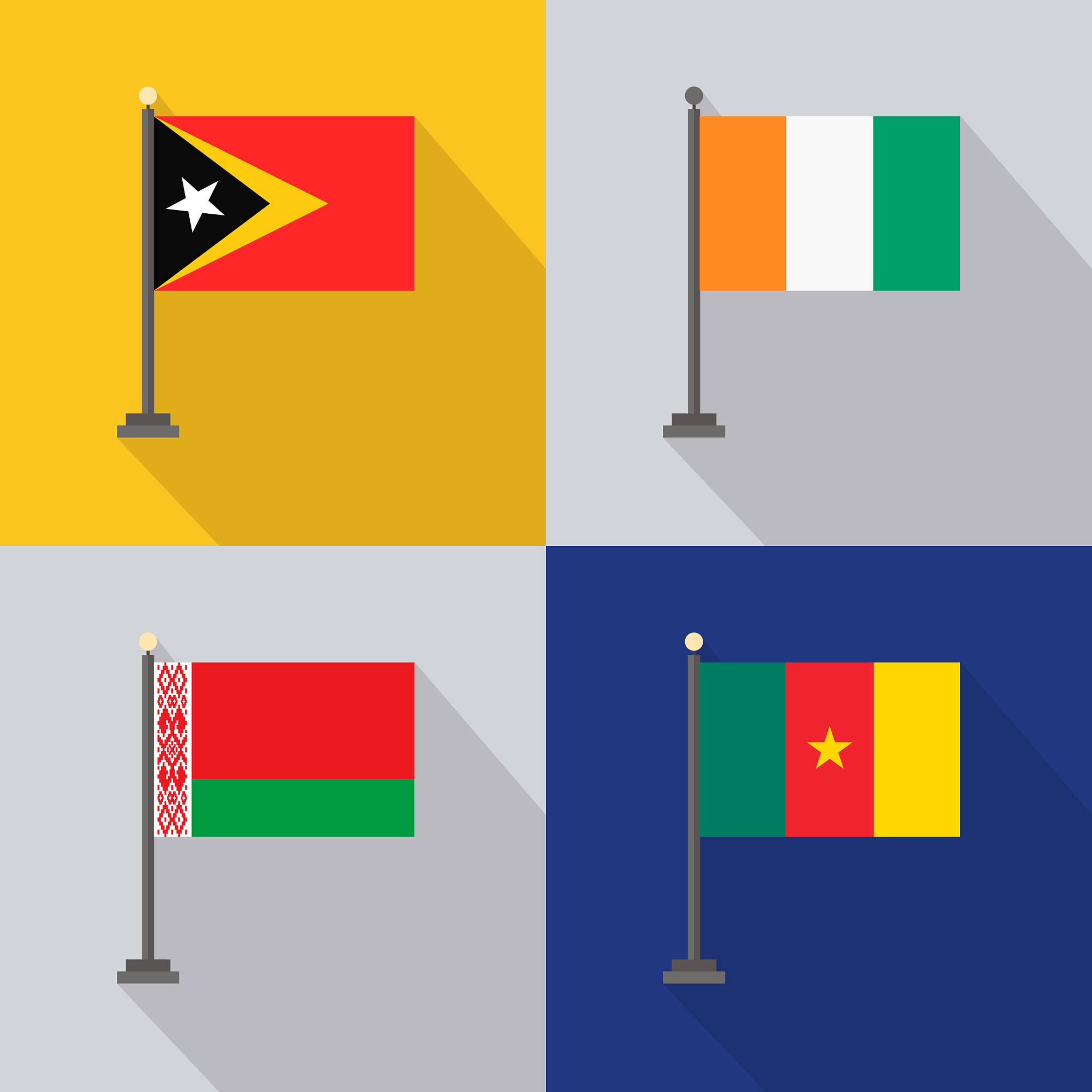 哪些国家拥有非长方形国旗？| 探索世界旗帜的独特形状