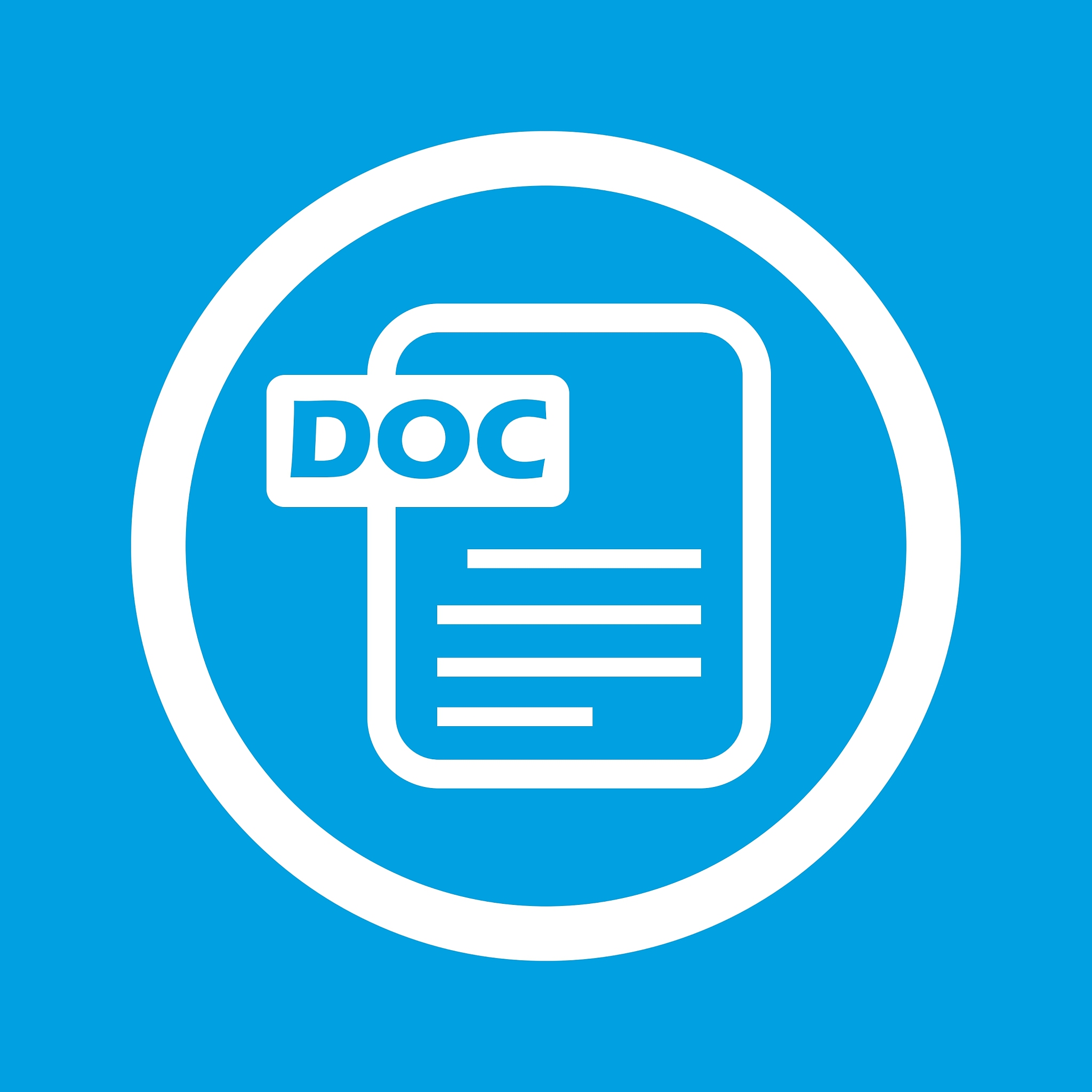 doc file sign icon